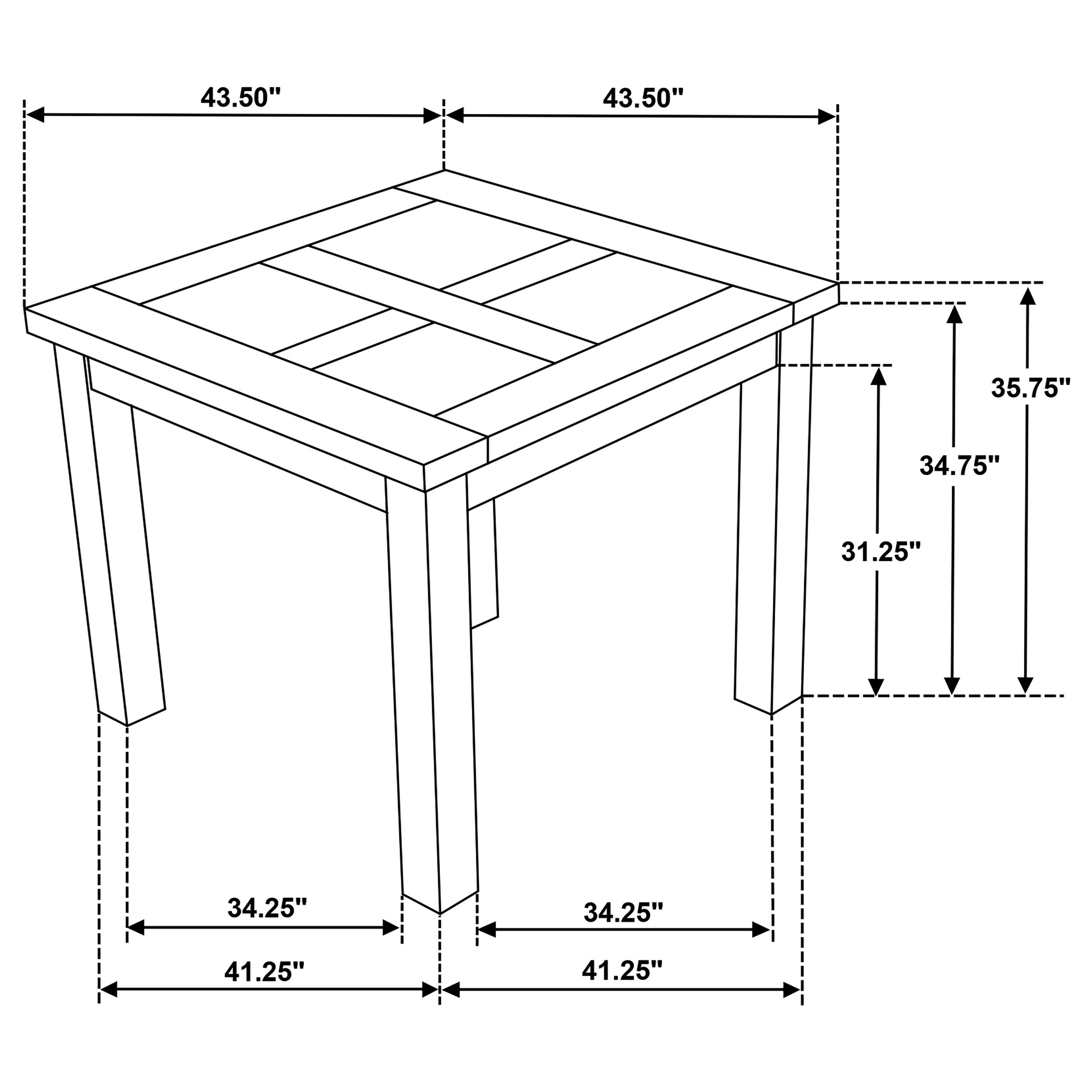 Cardova Counter Height Dining Table