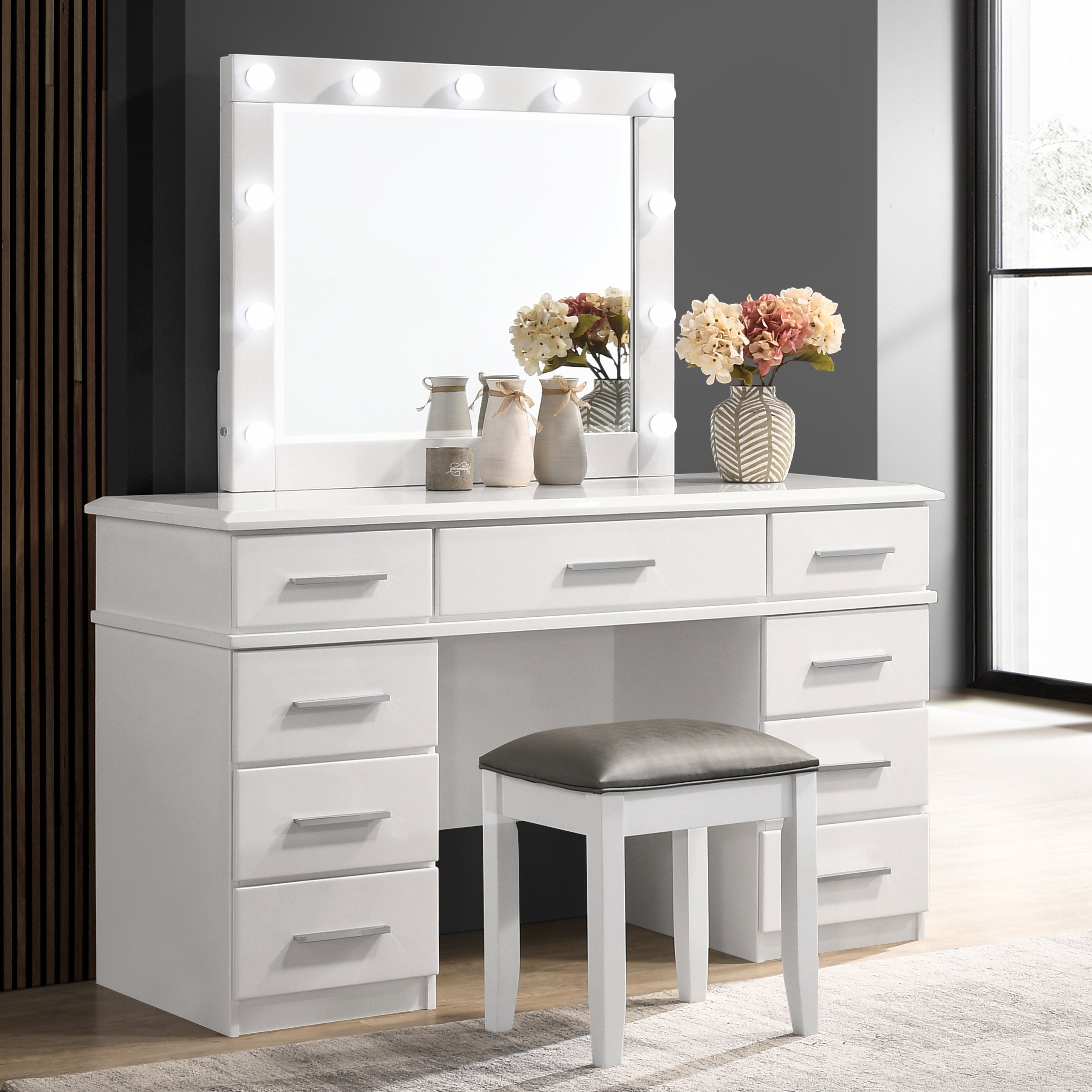Felicity Makeup Vanity Stool