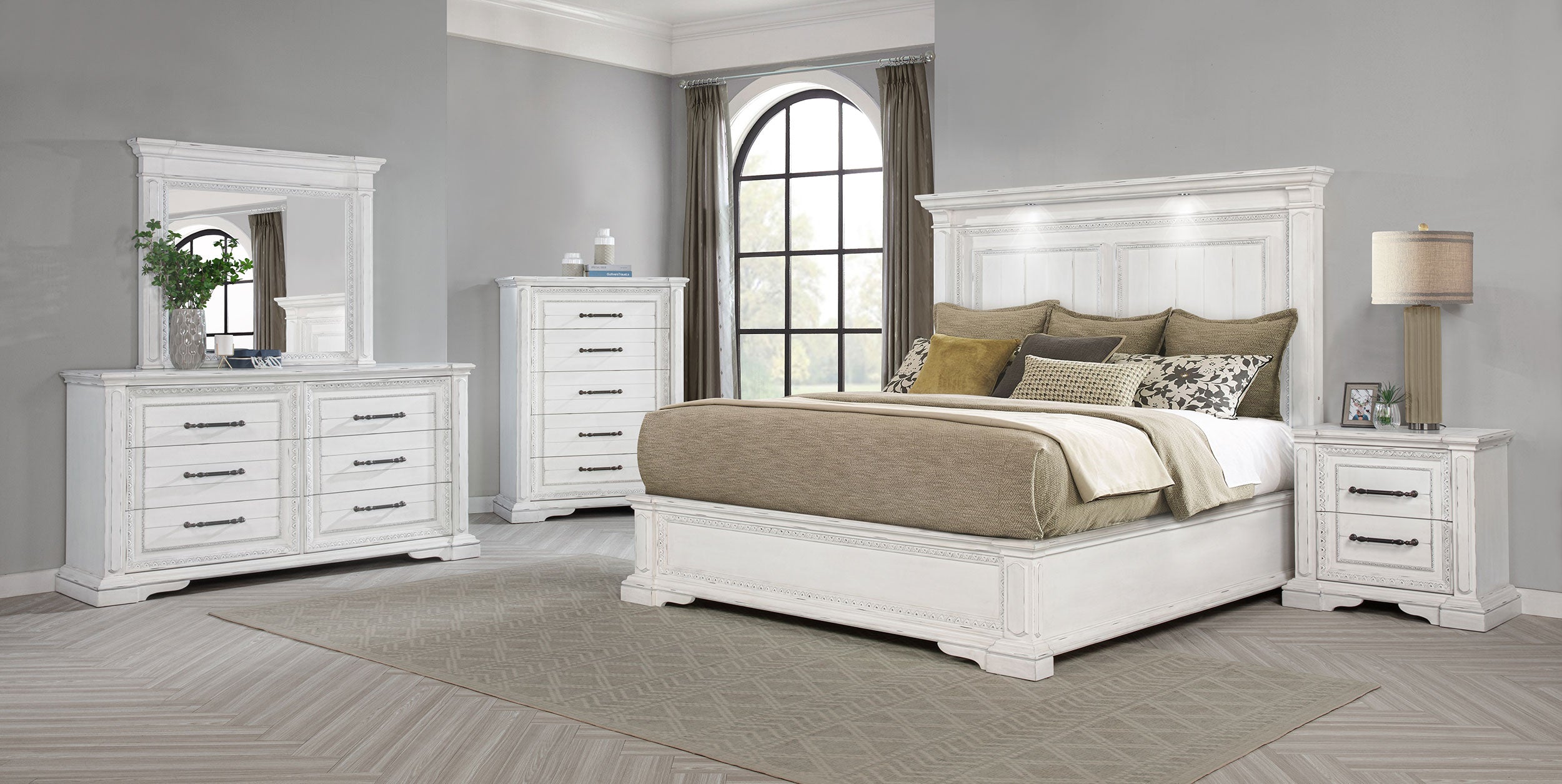 McKinney Panel Bed with LED Lighting