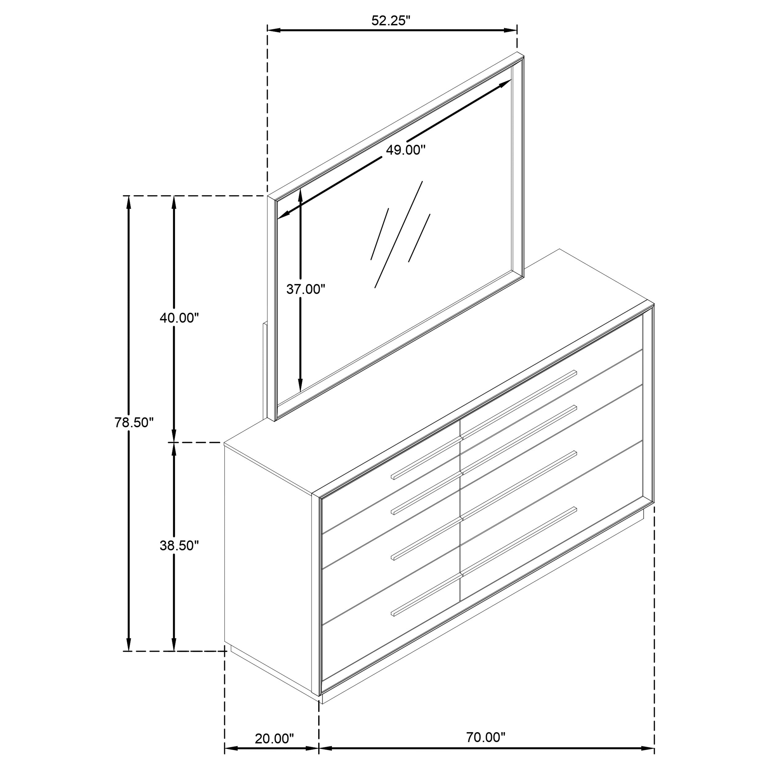 Durango Dresser with Mirror