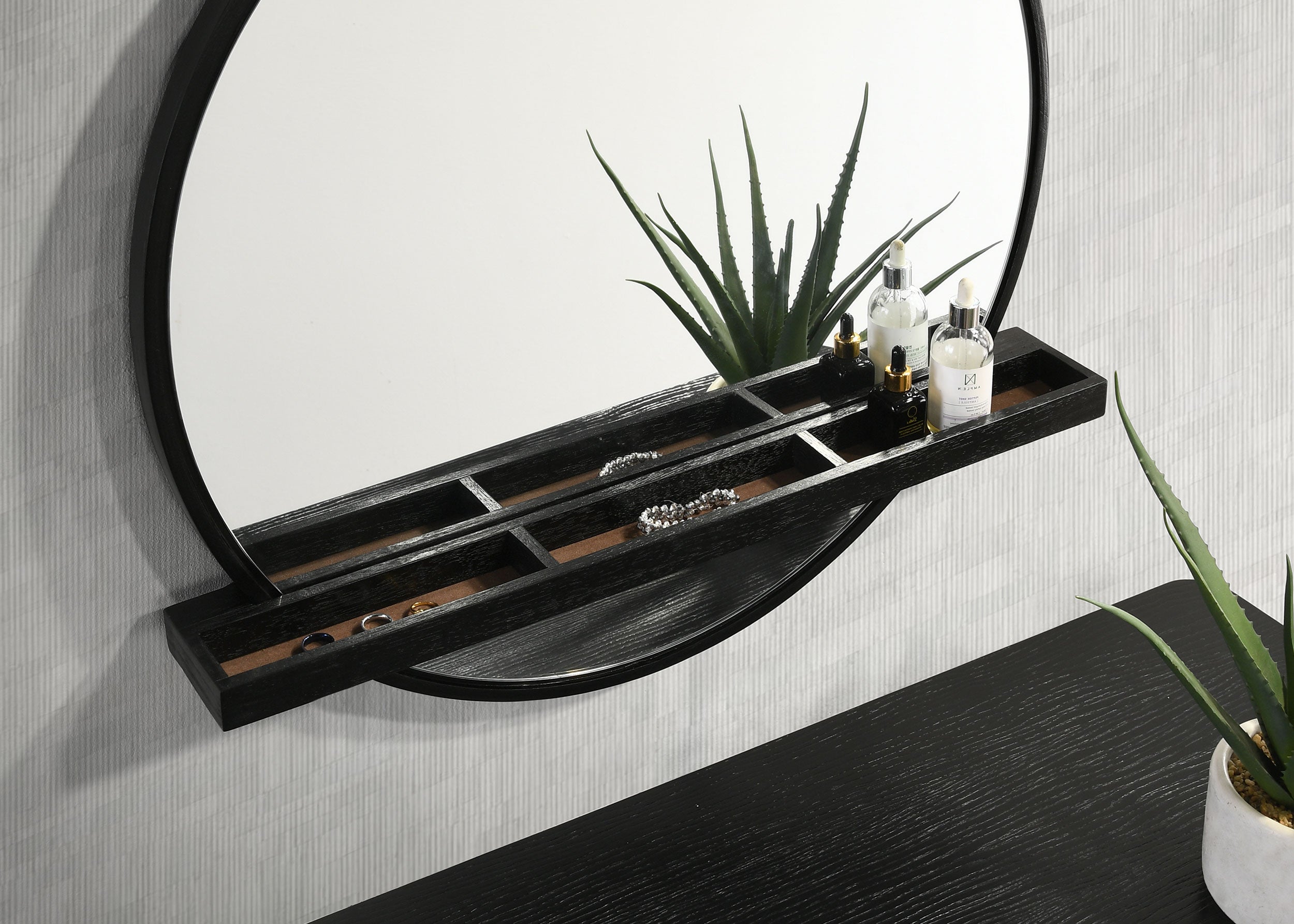 Arini Makeup Vanity Table with Wall Mirror