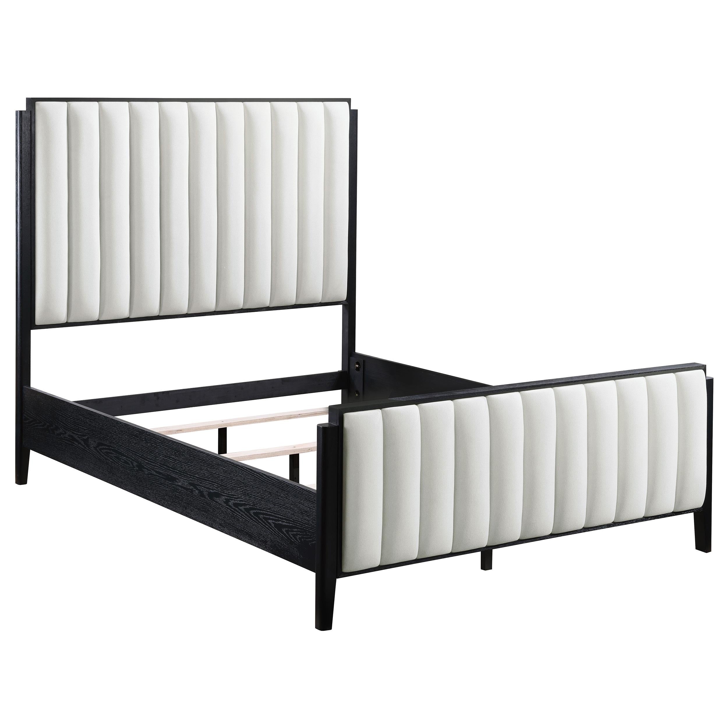 Brookmead 60-inch Upholstered Bed Black