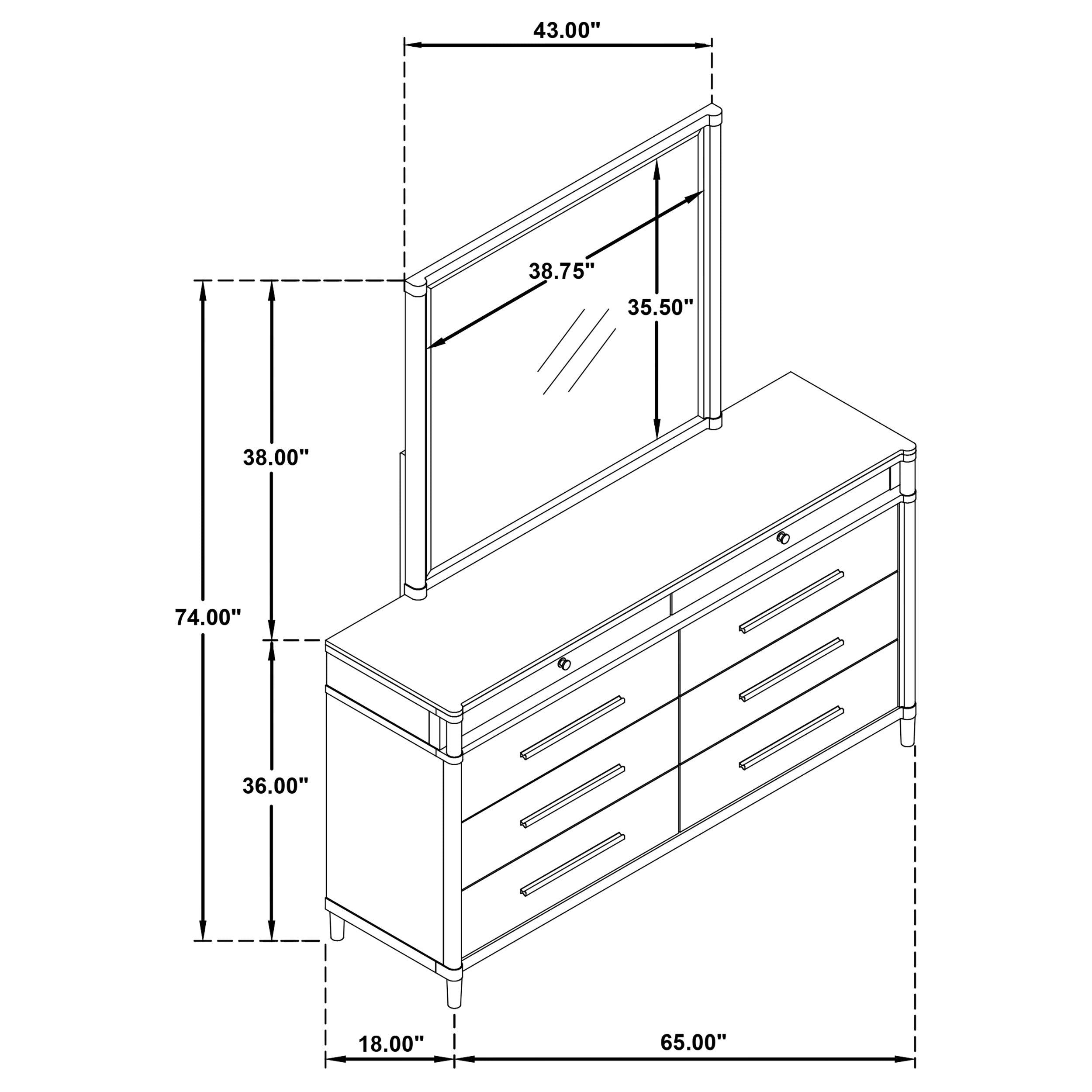 Gracemont Dresser with Mirror