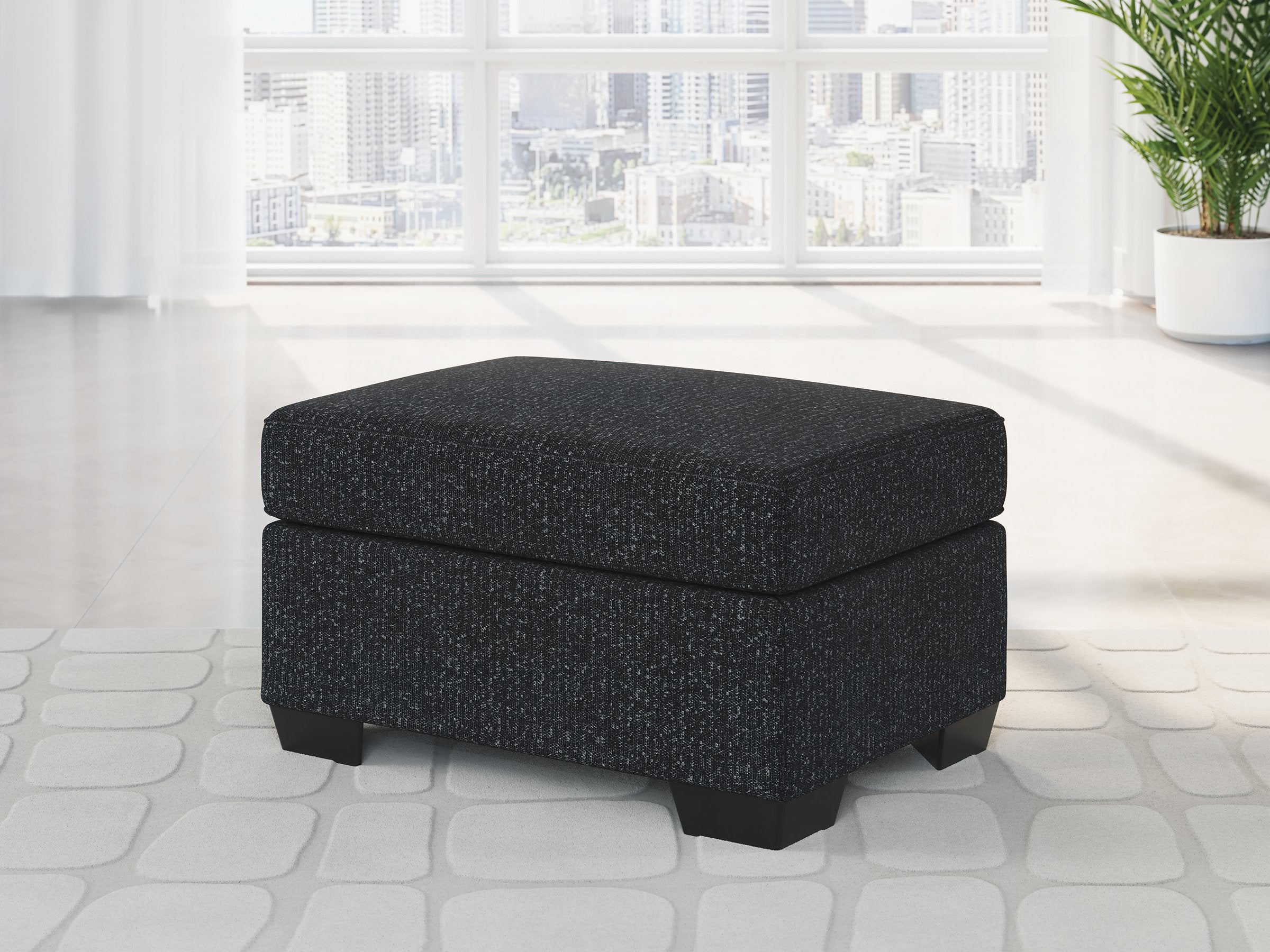 Jasmine Peaks Ottoman