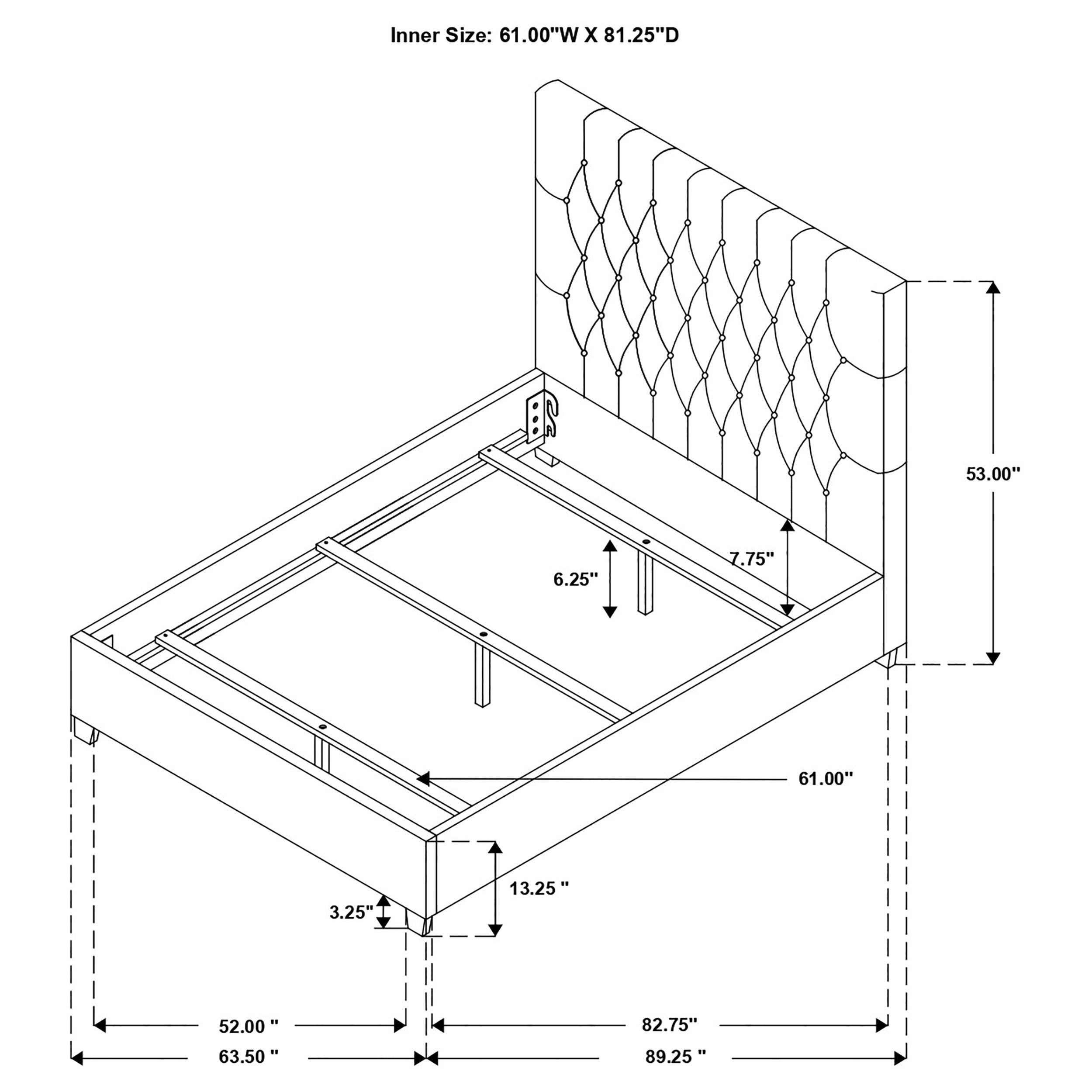 Chloe Panel Bed