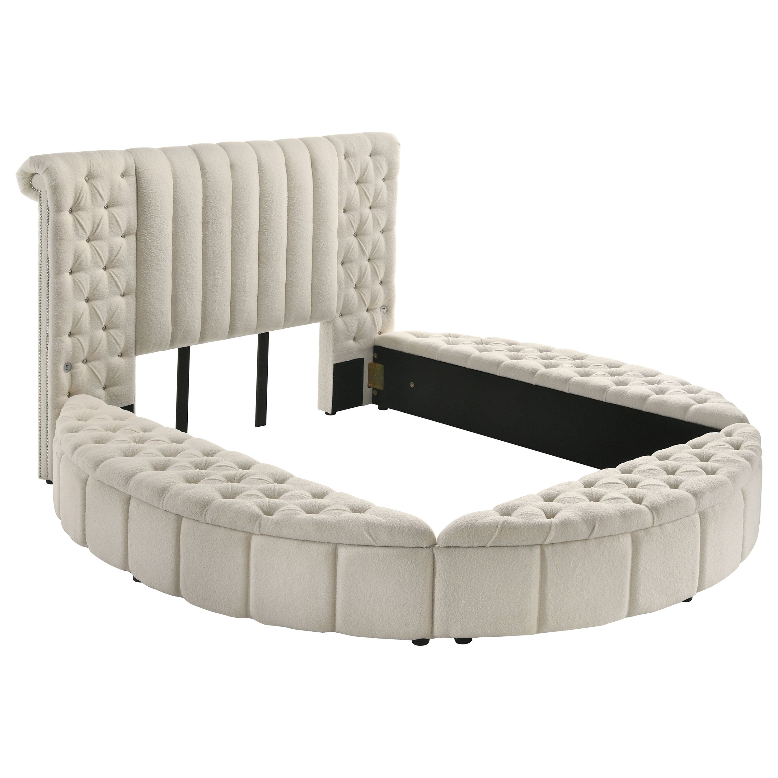 Sonya Panel Floor Storage Bed