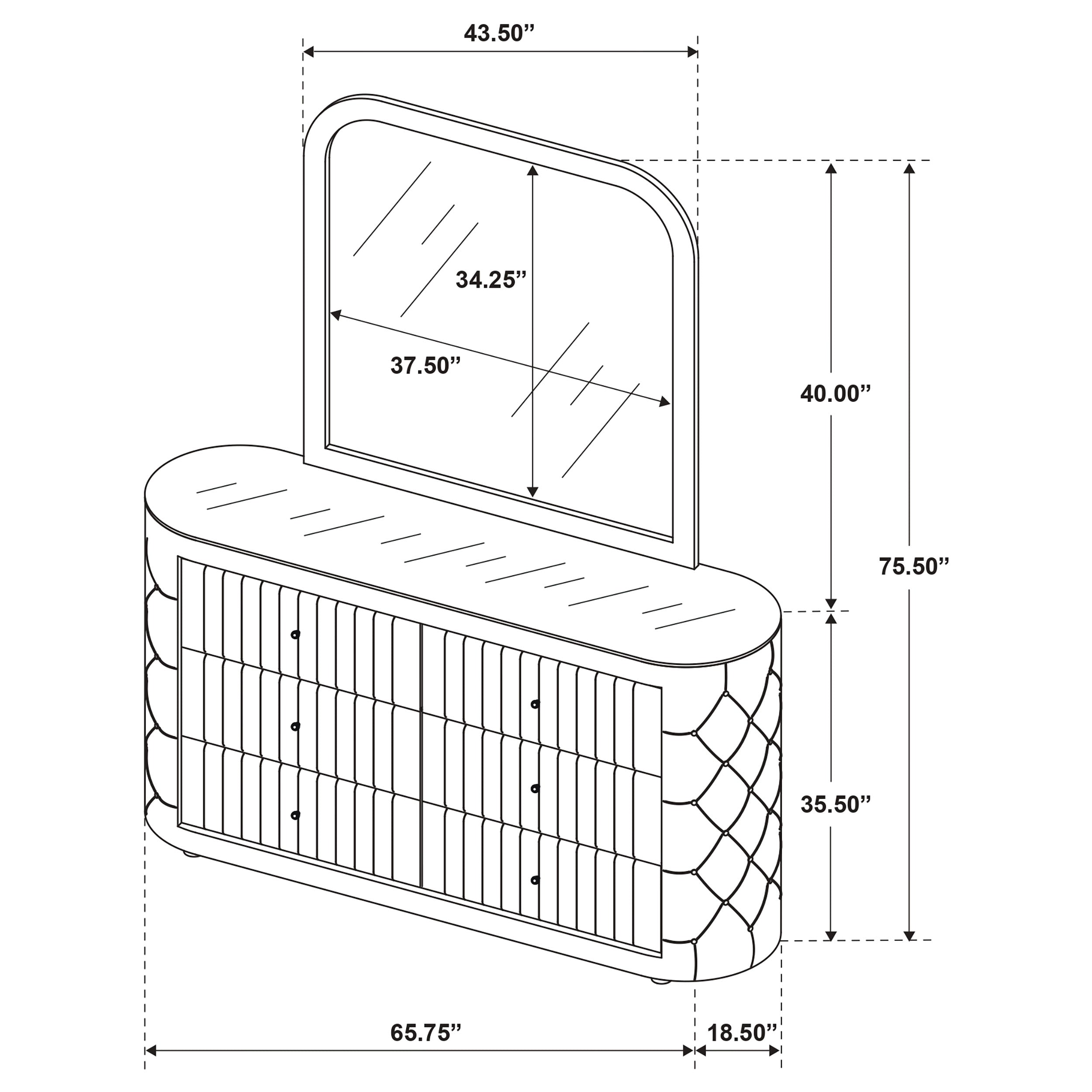 Sonya Dresser with Mirror