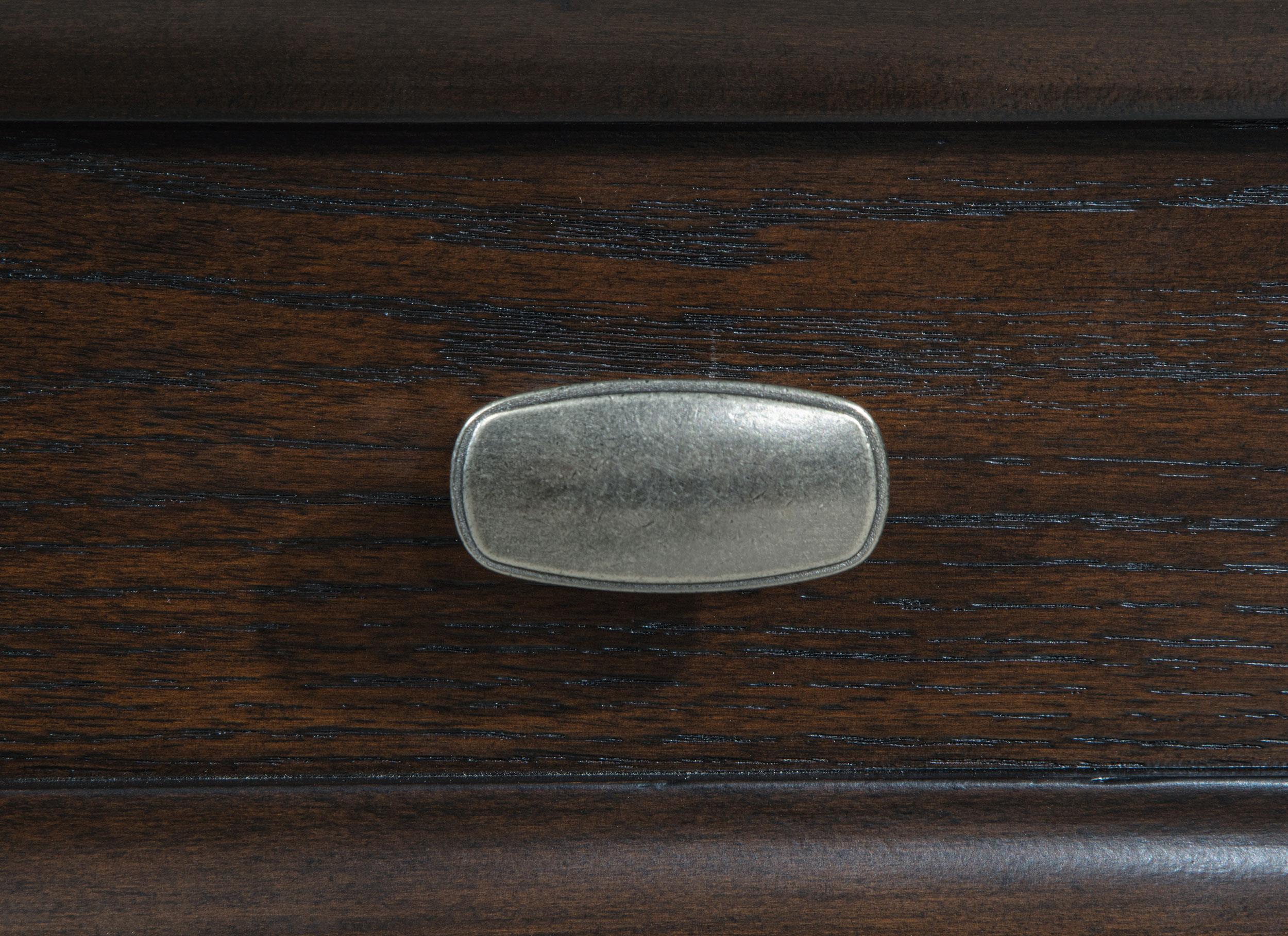 Devon Bedroom Set Wine Red and Dark Oak