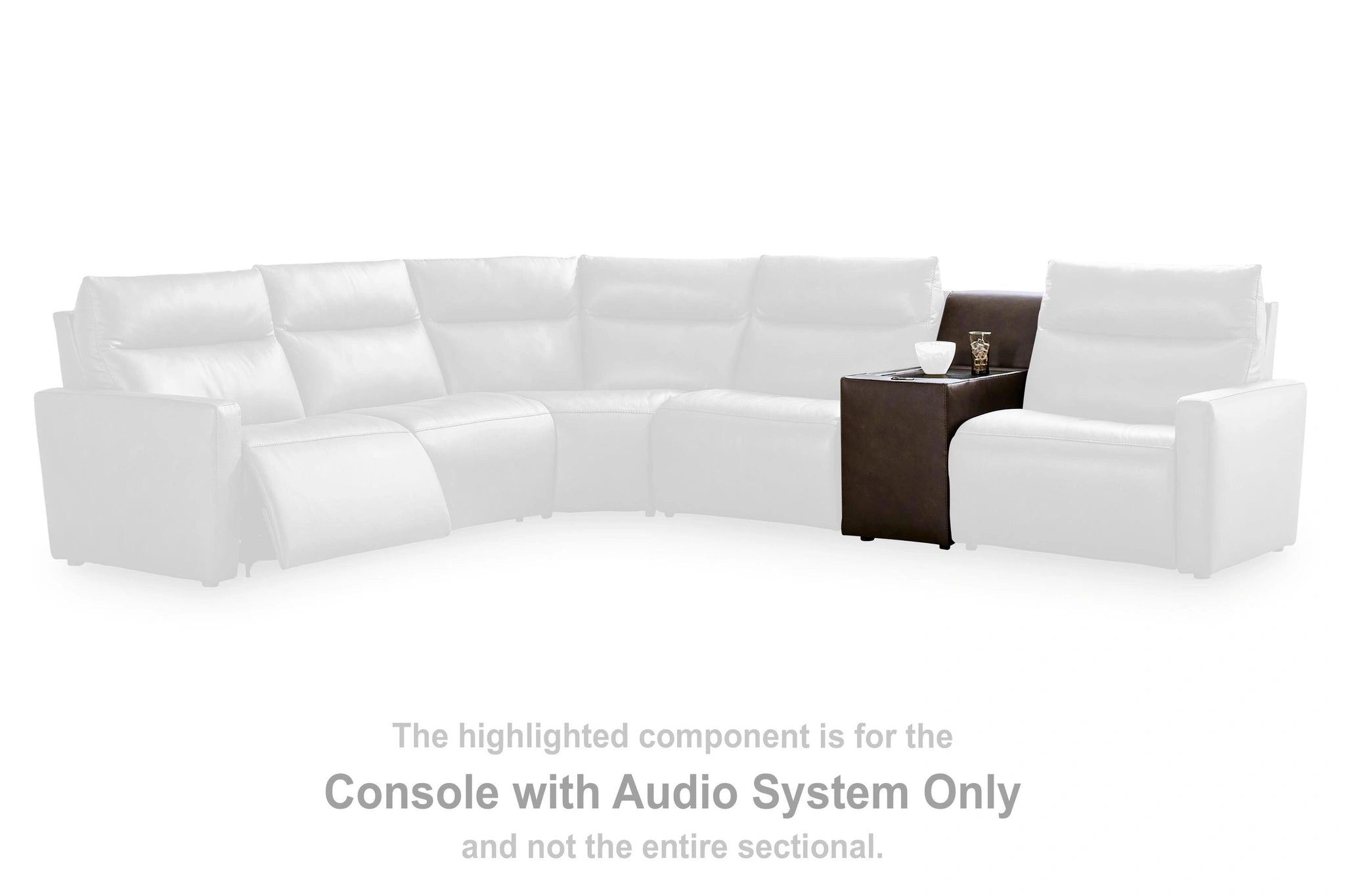 ModZ Power Reclining Sectional with Audio Console