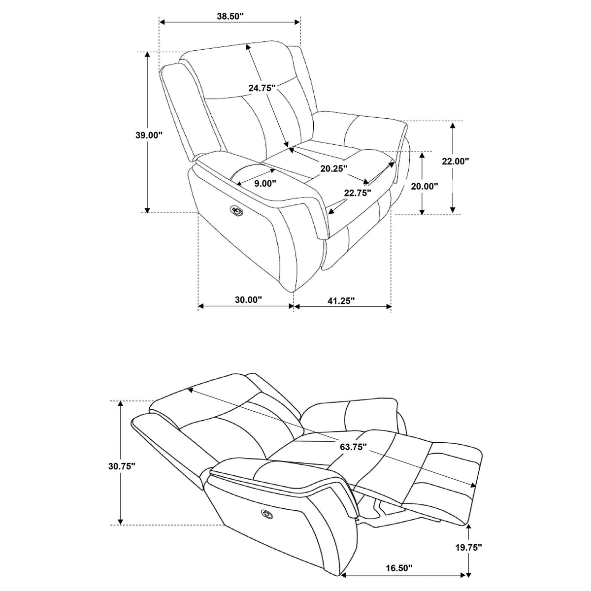 Lawrence Reclining Sofa Set