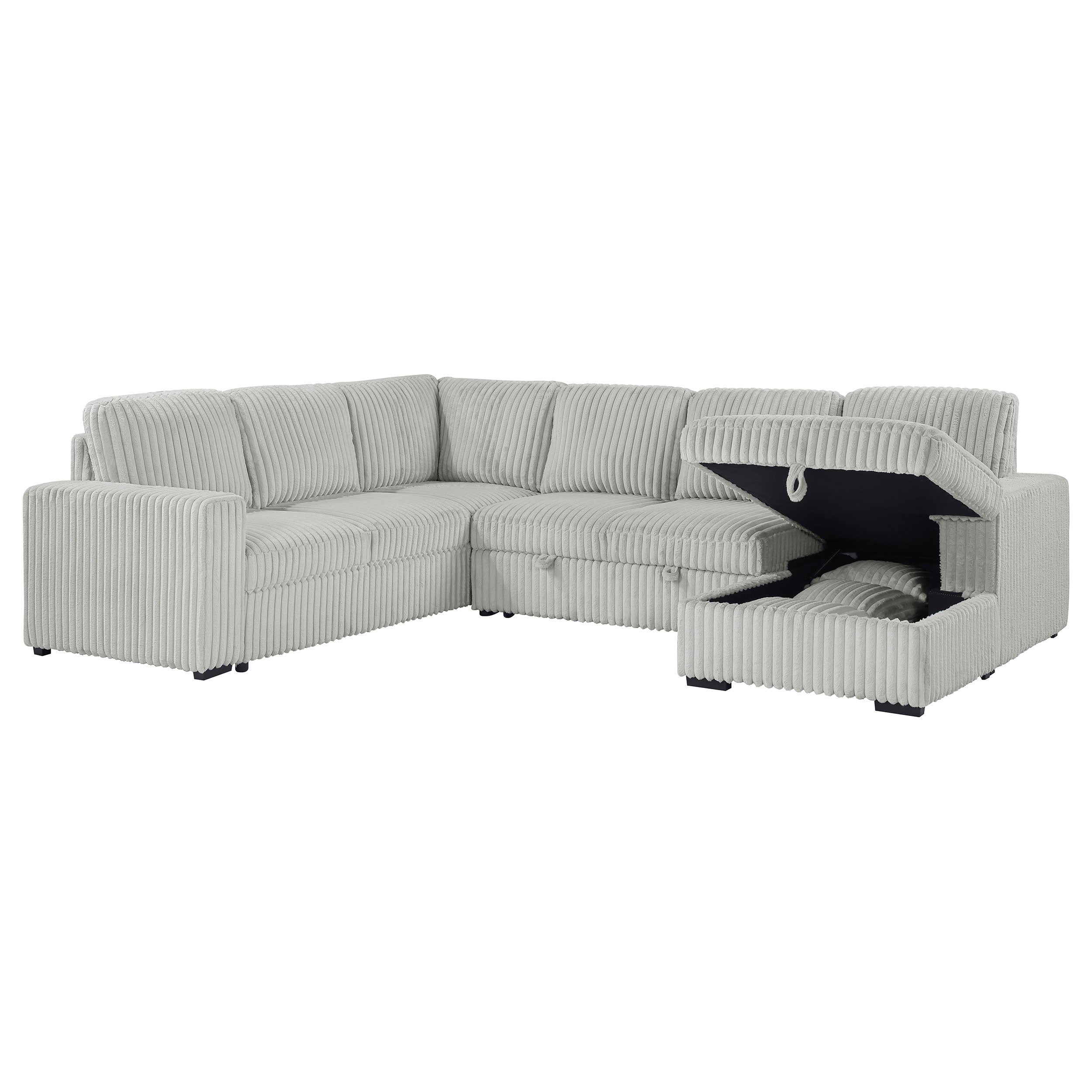 Devonshire Pull-Out Sleeper Sectional Sofa