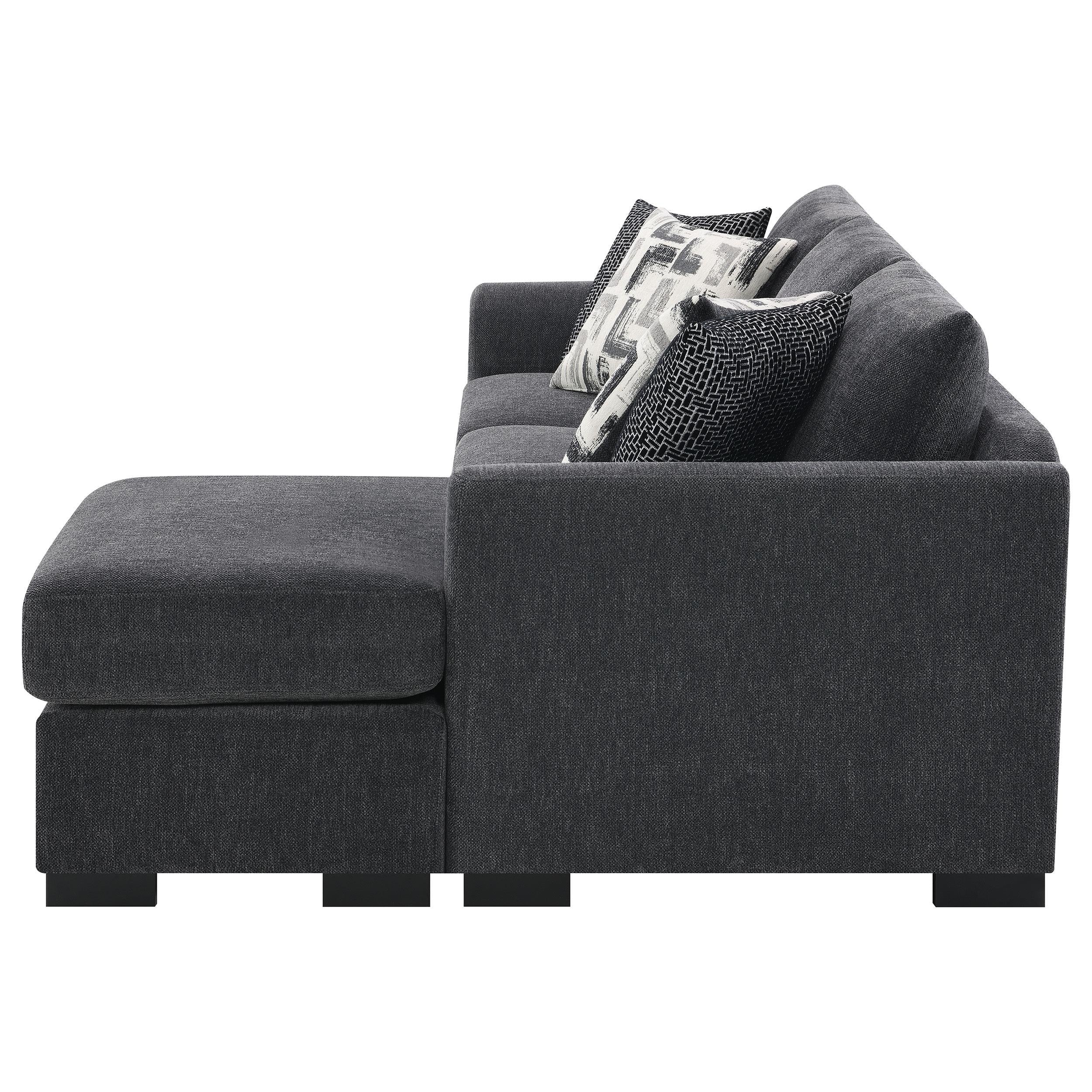 Storey Upholstered Sleeper Sectional Chaise Sofa