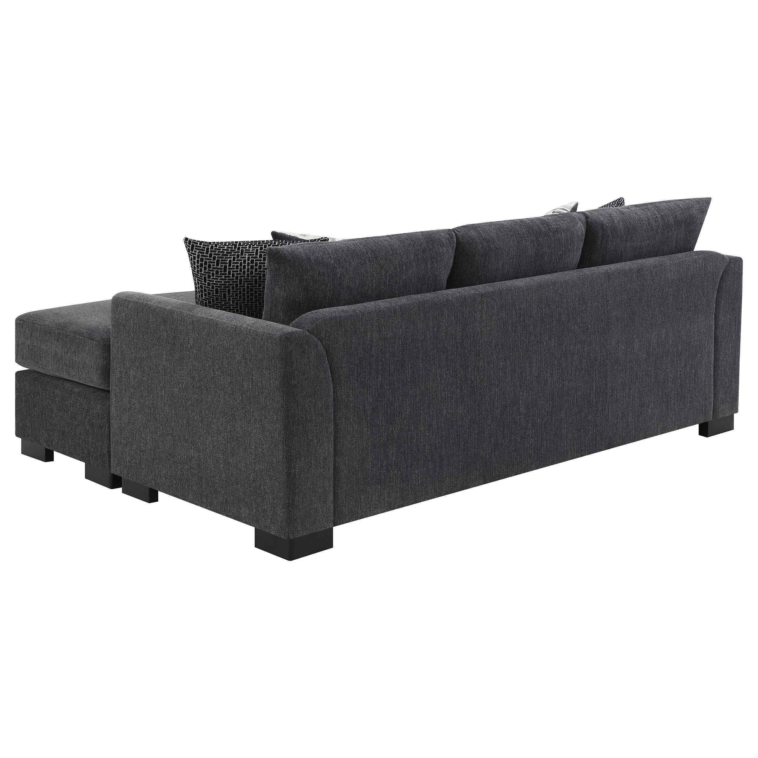 Storey Upholstered Sleeper Sectional Chaise Sofa