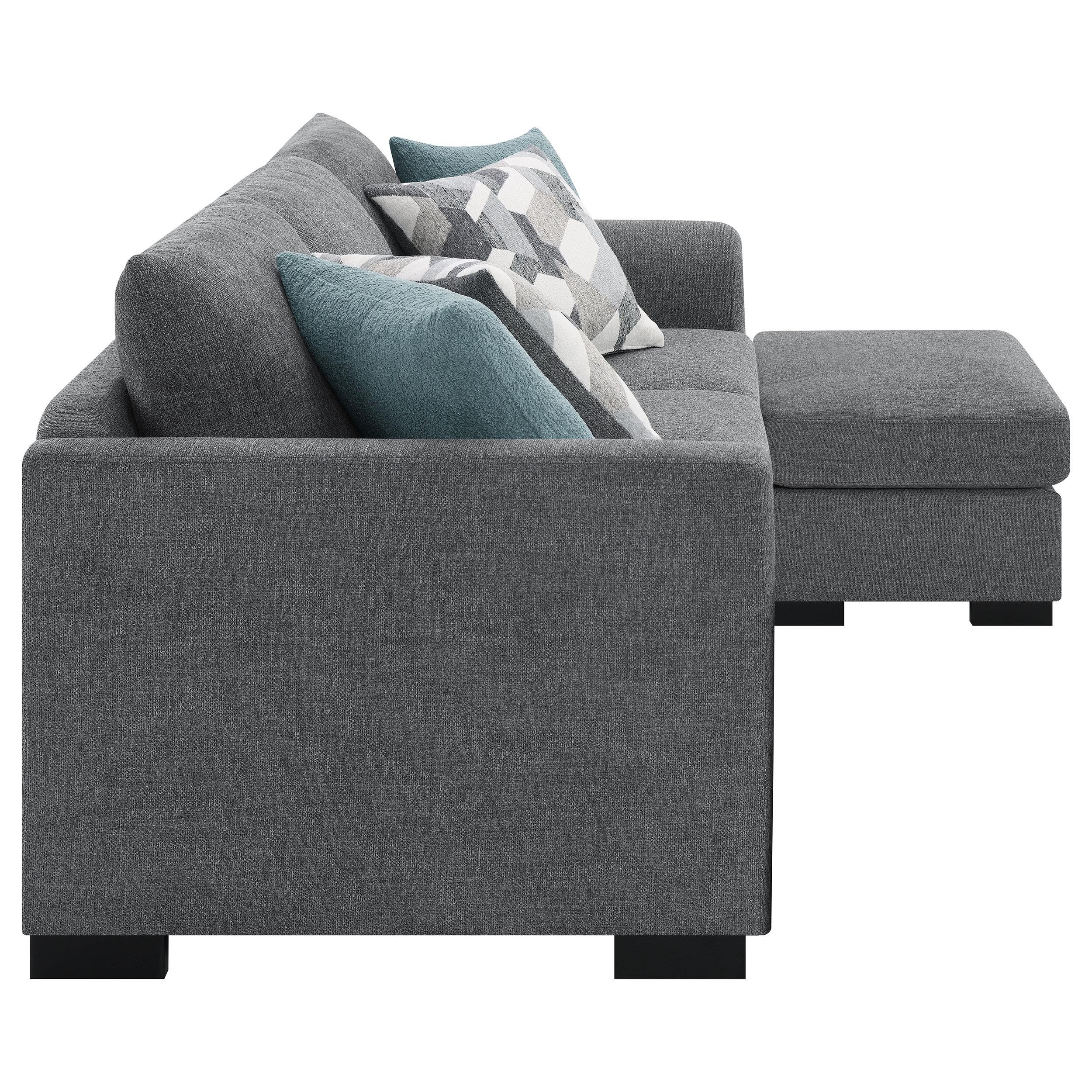 Storey Upholstered Sleeper Sectional Chaise Sofa