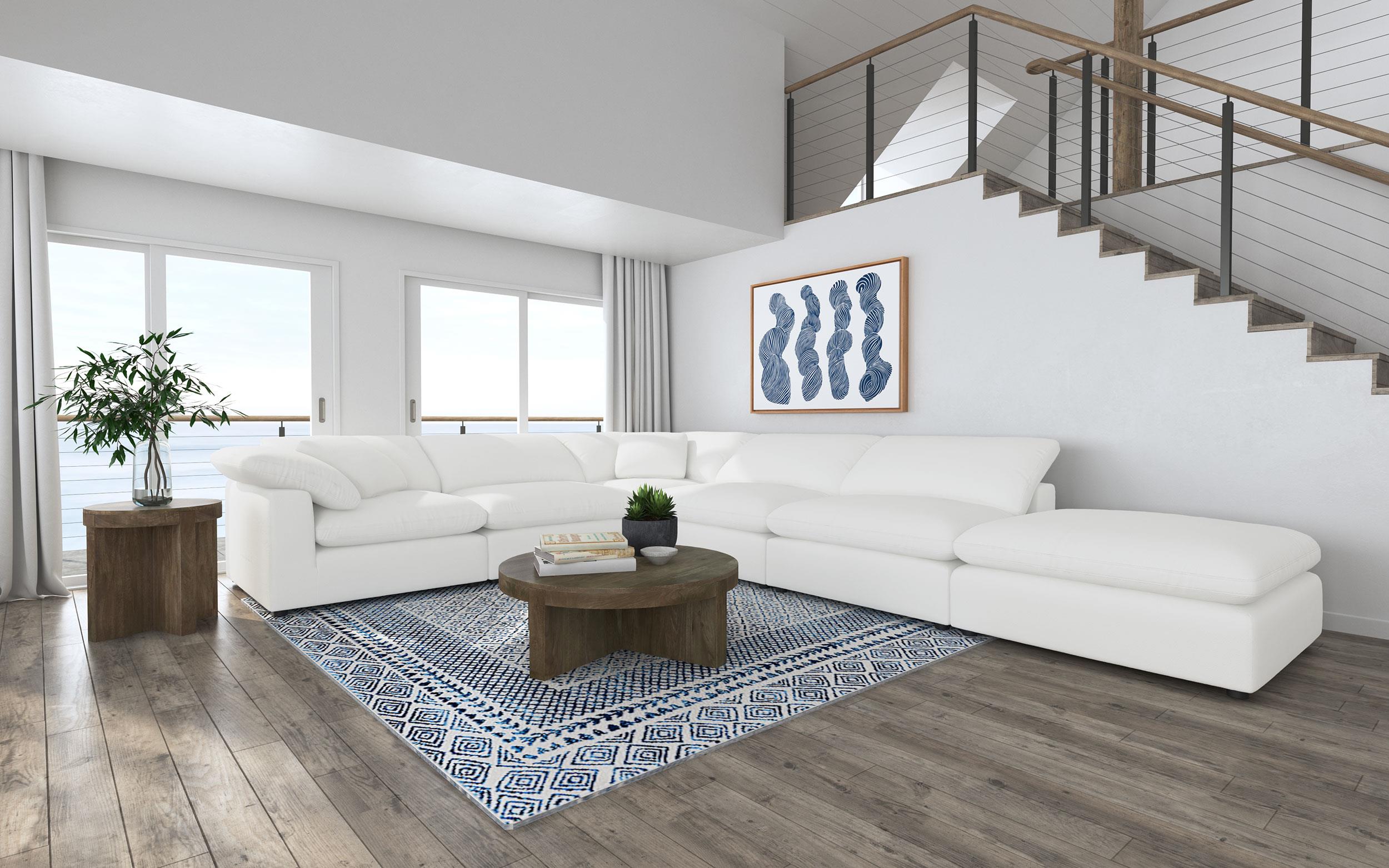 Raleigh Boucle Upholstered Modular Sectional