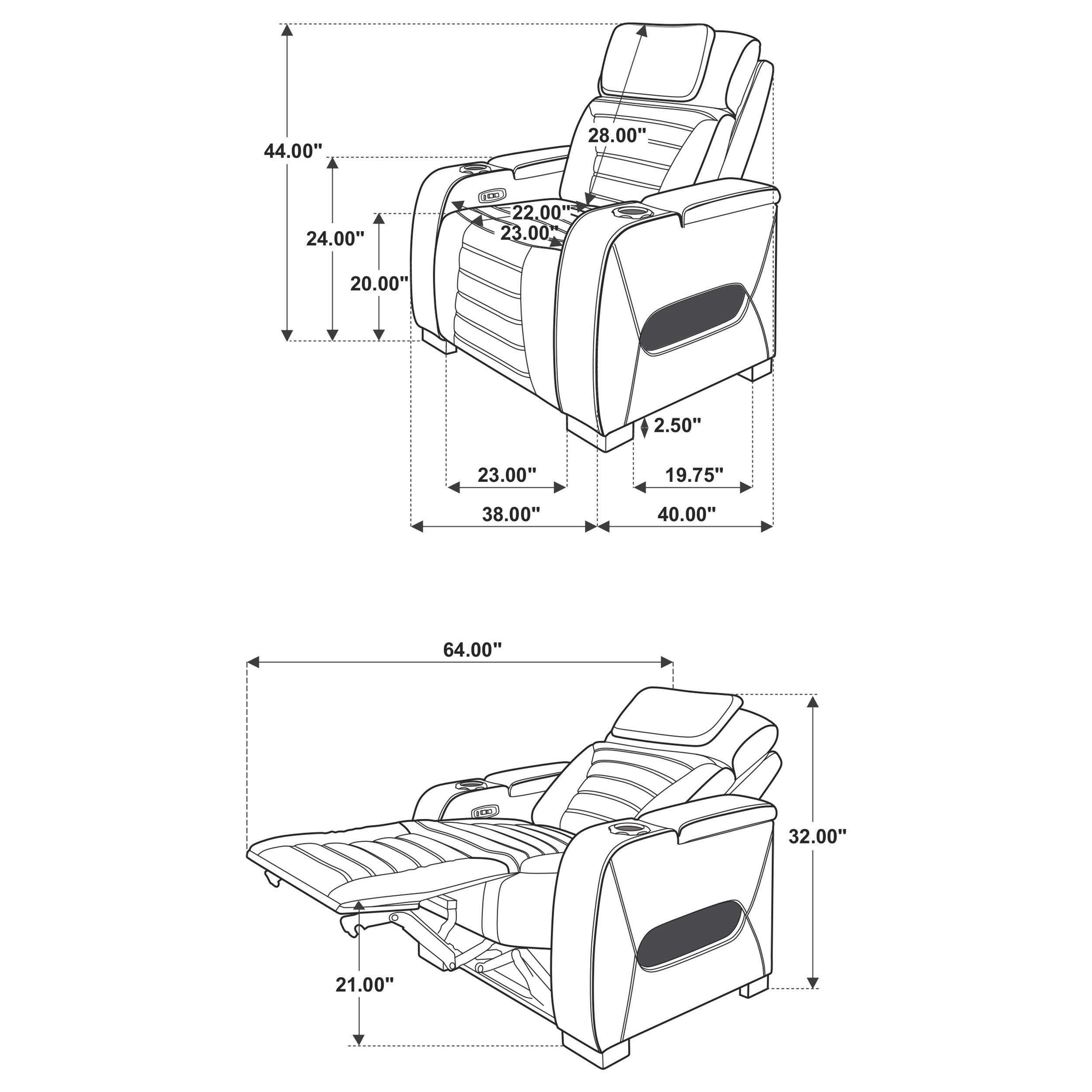 Zuma Dual Power Reclining Sofa Set