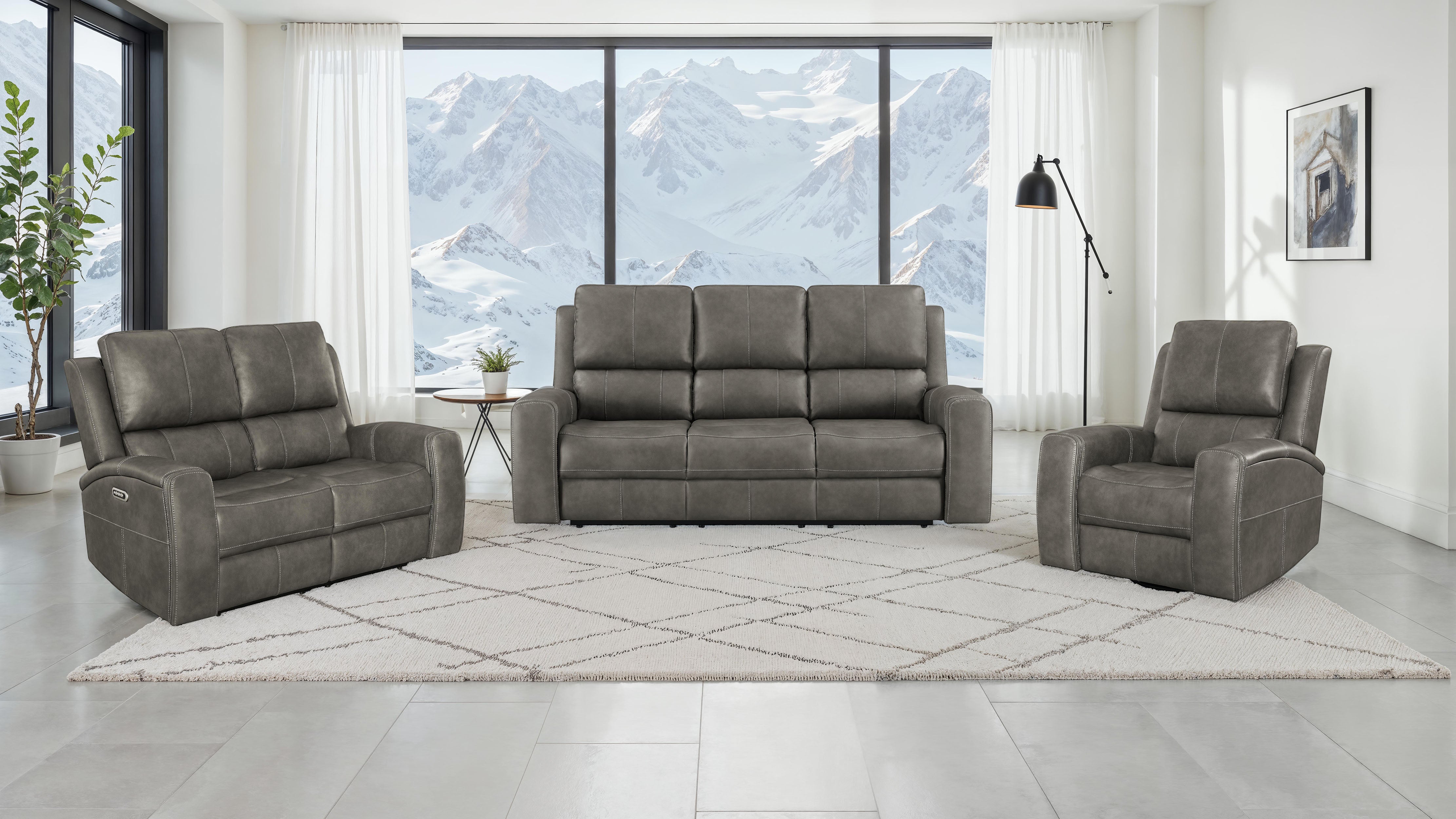 Brickston Triple Power Reclining Loveseat