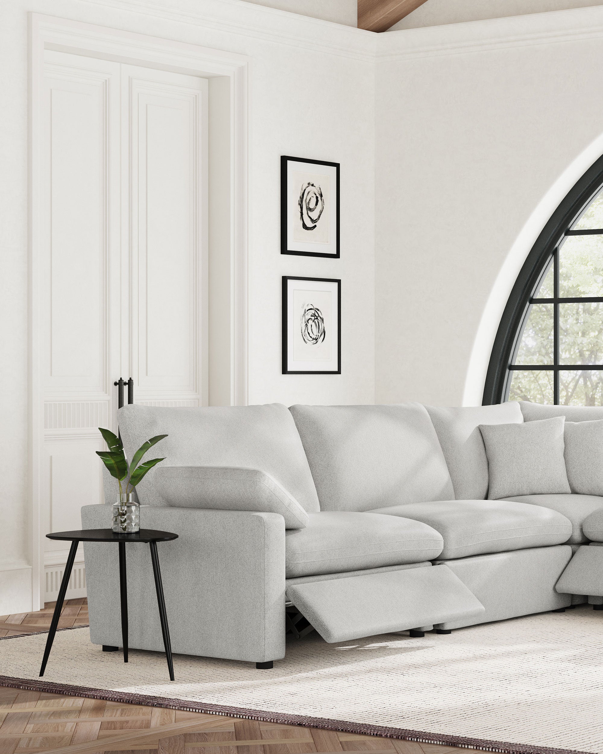 Collins Reclining Sectional Chair & Corner Chair