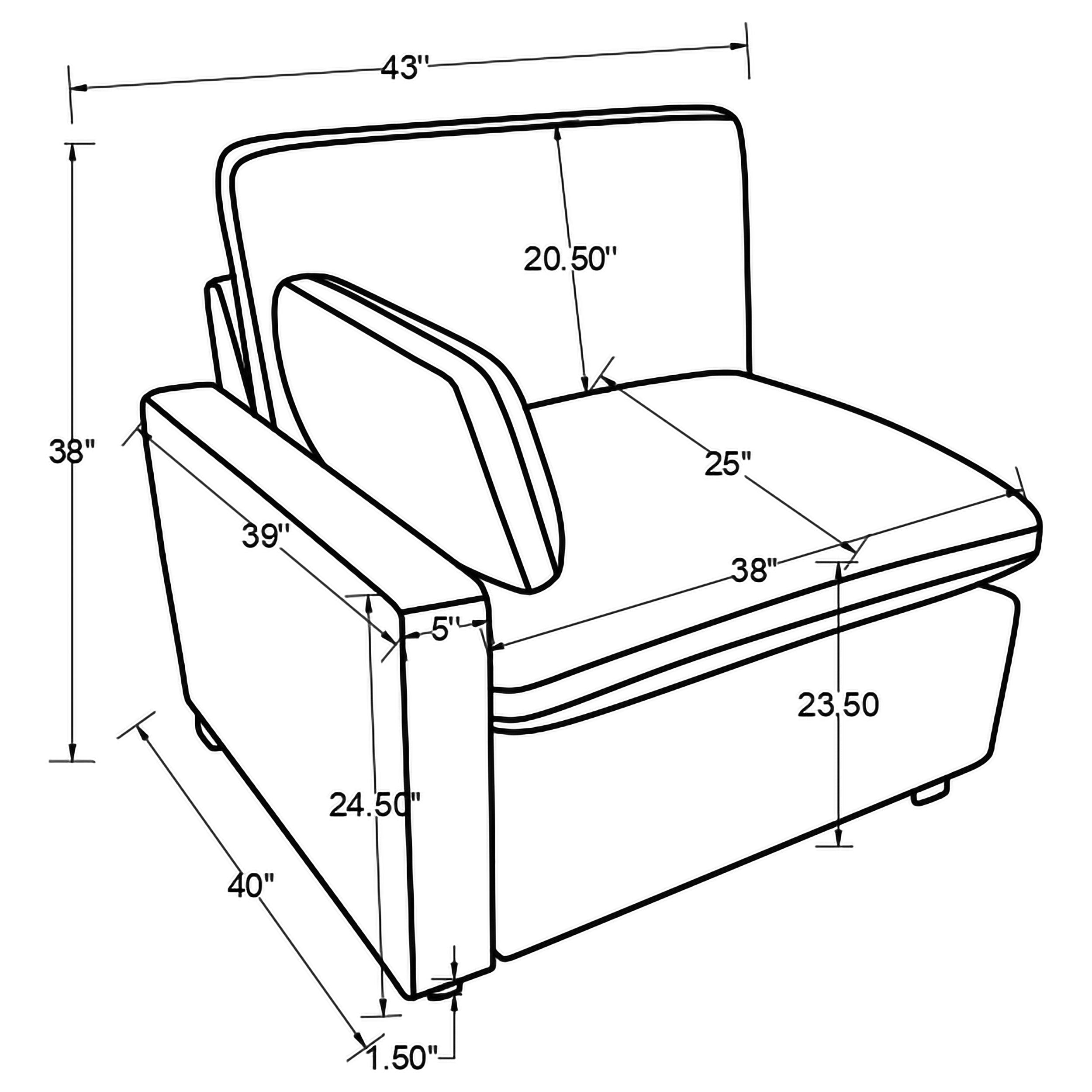 Collins Reclining Sectional Chair & Corner Chair