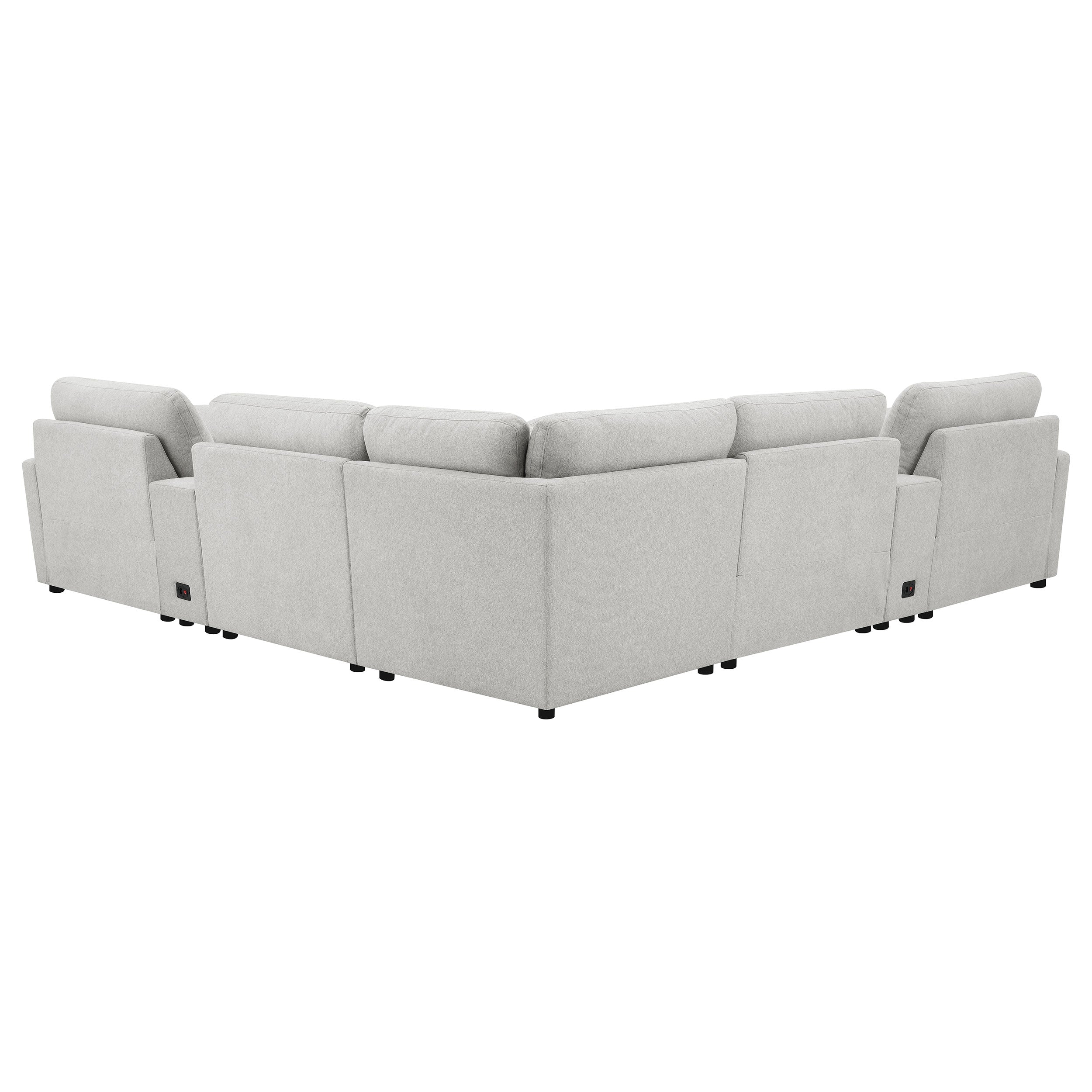 Collins Black & White Reclining Sectional