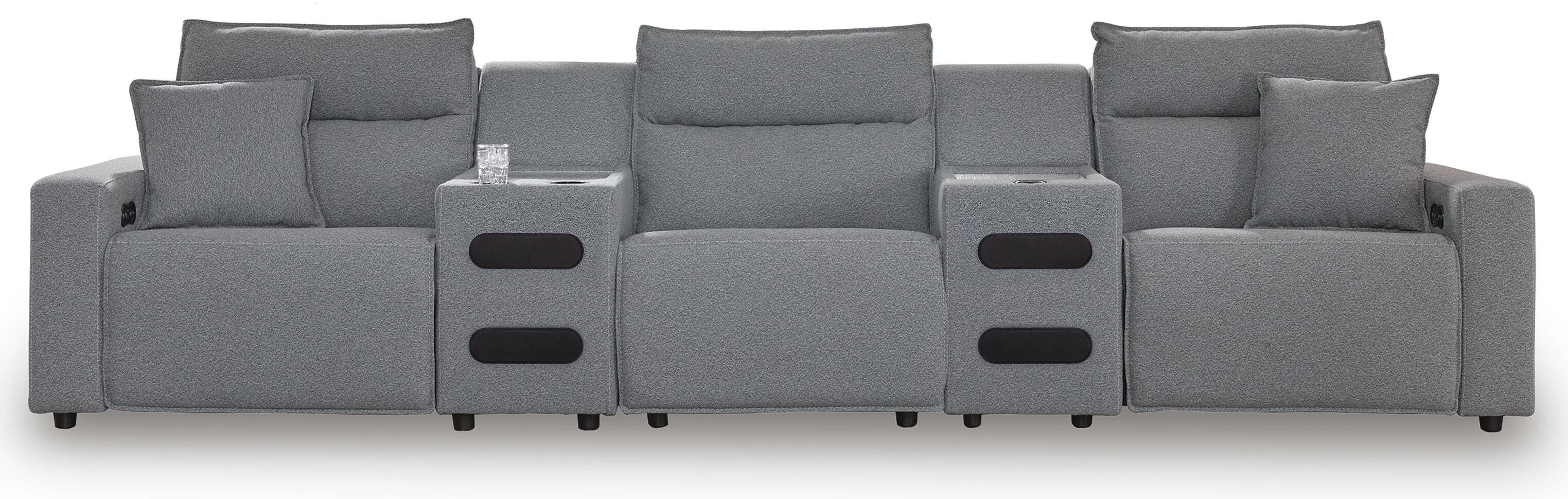 Modmax II Reclining Sectional with Audio Consoles