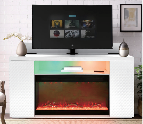 Paramount Fireplace TV Stand w/Lift