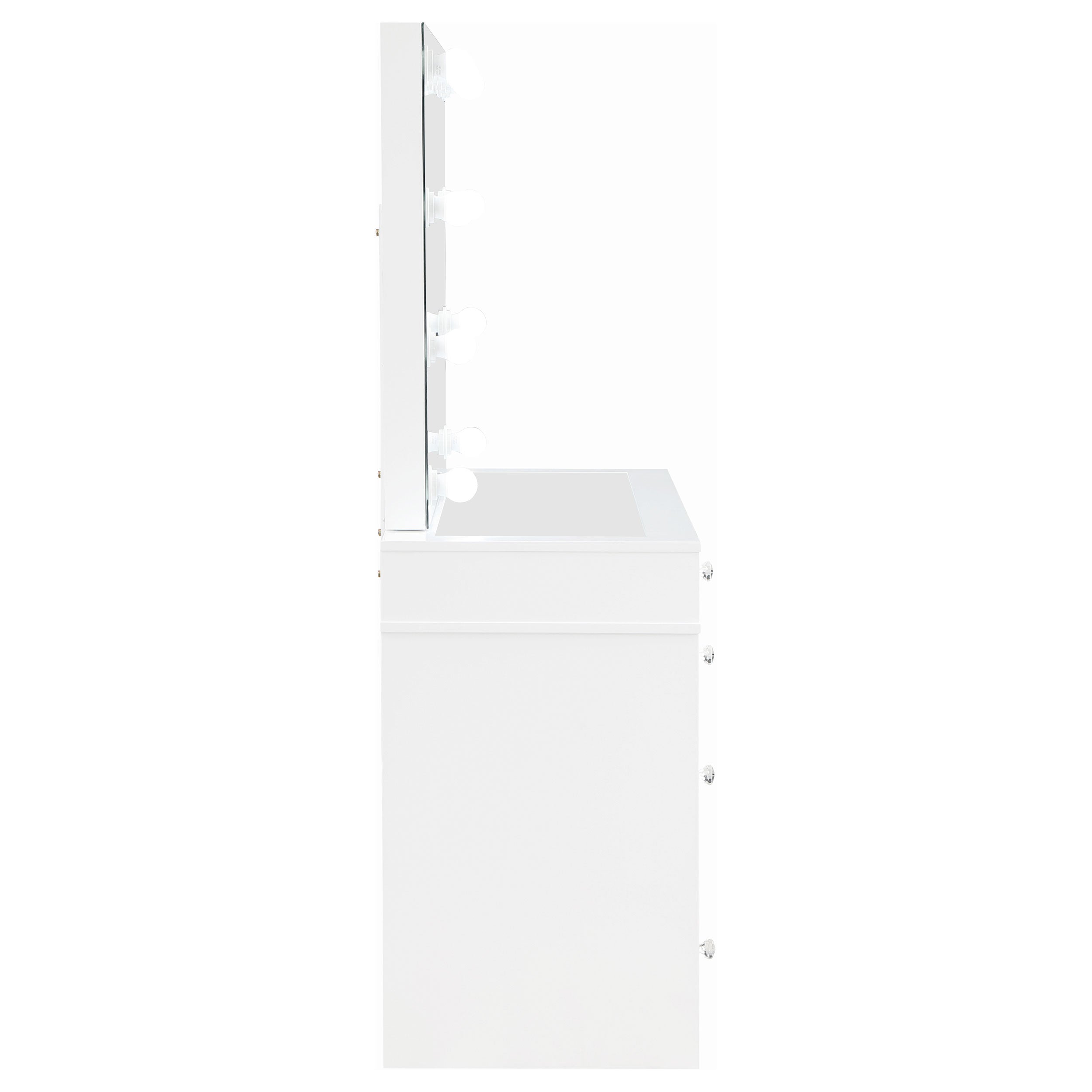 Regina Makeup Vanity Table with LED Mirror and Stool