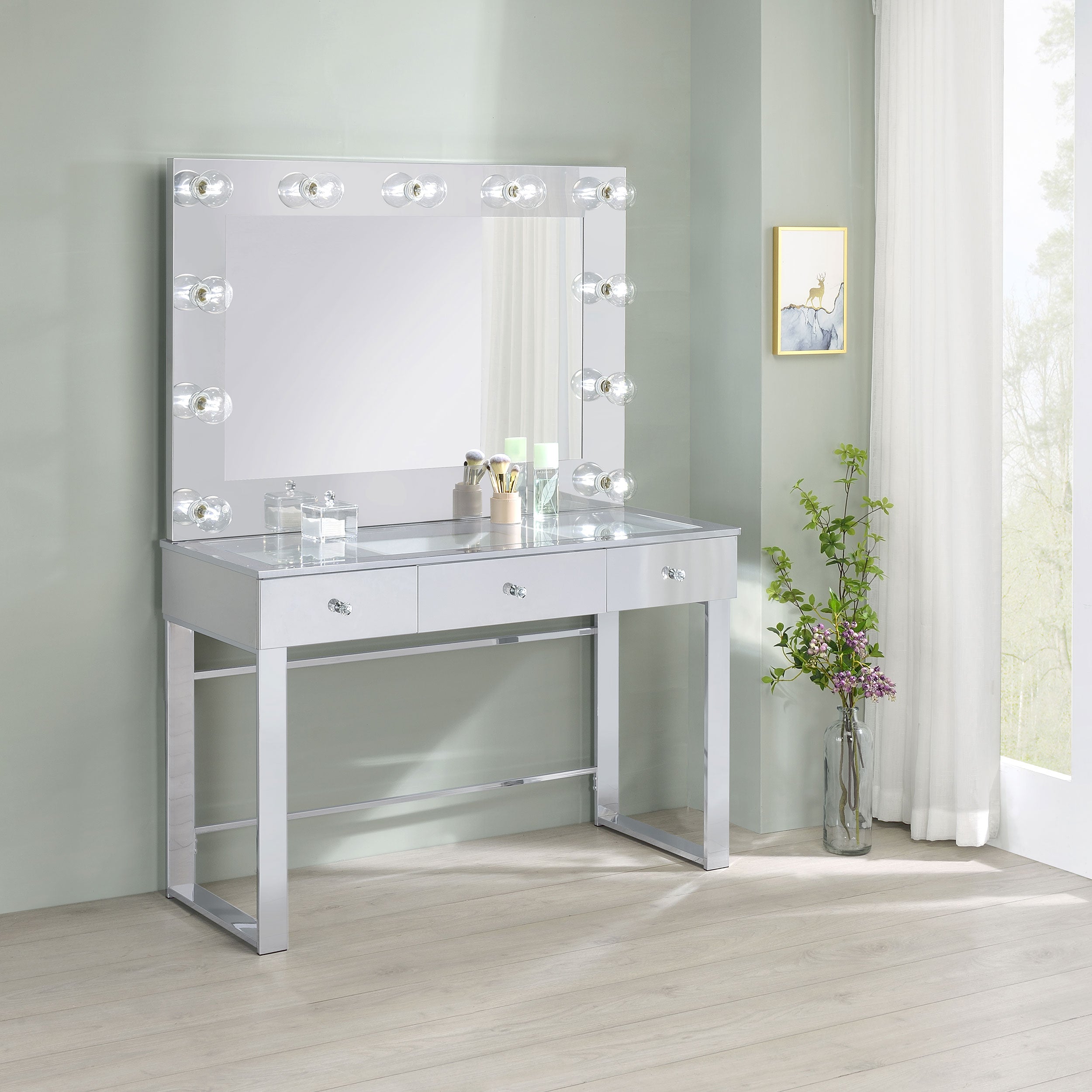 Umbridge Makeup Vanity Table with LED Mirror