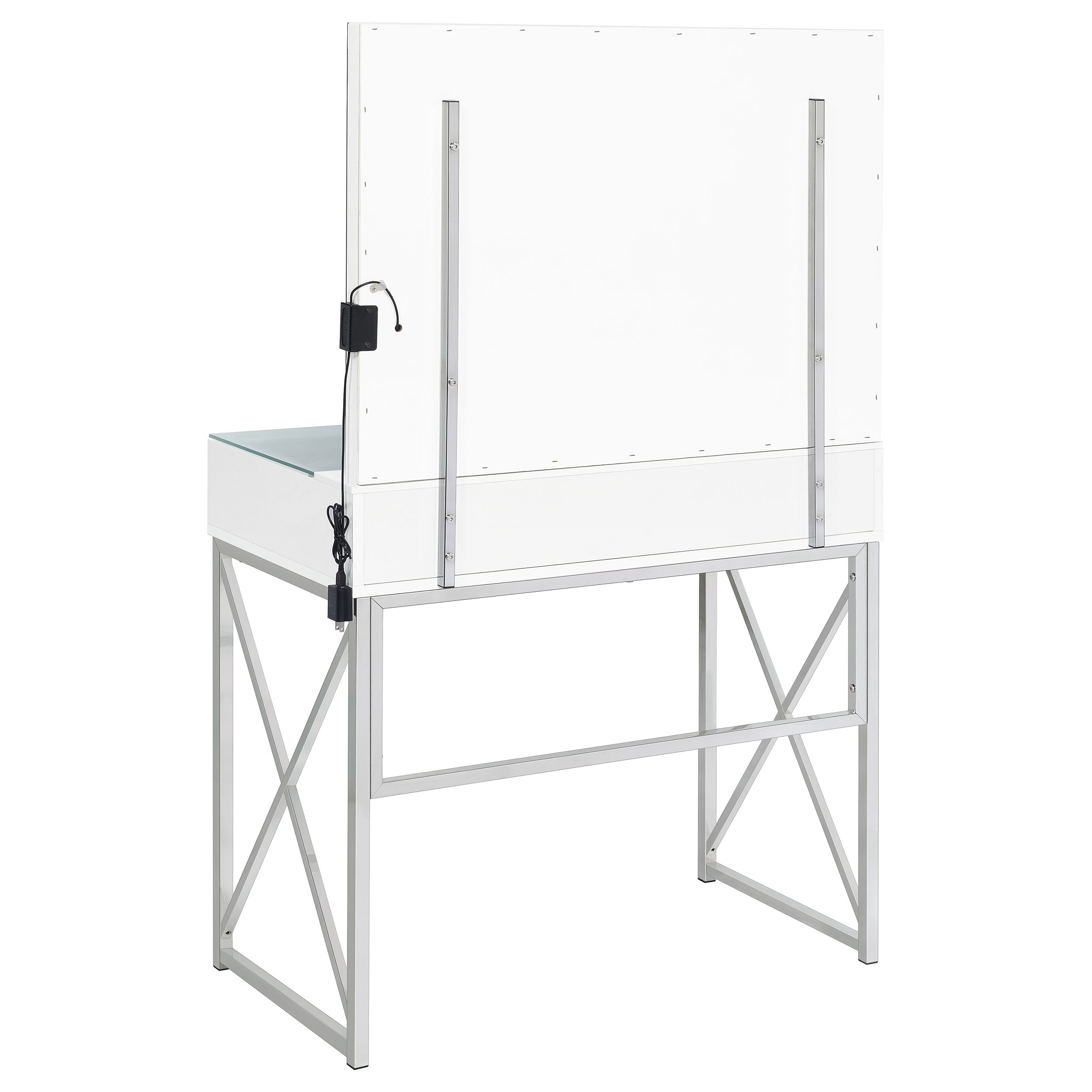 Eliza Makeup Vanity Table with LED Mirror and Stool