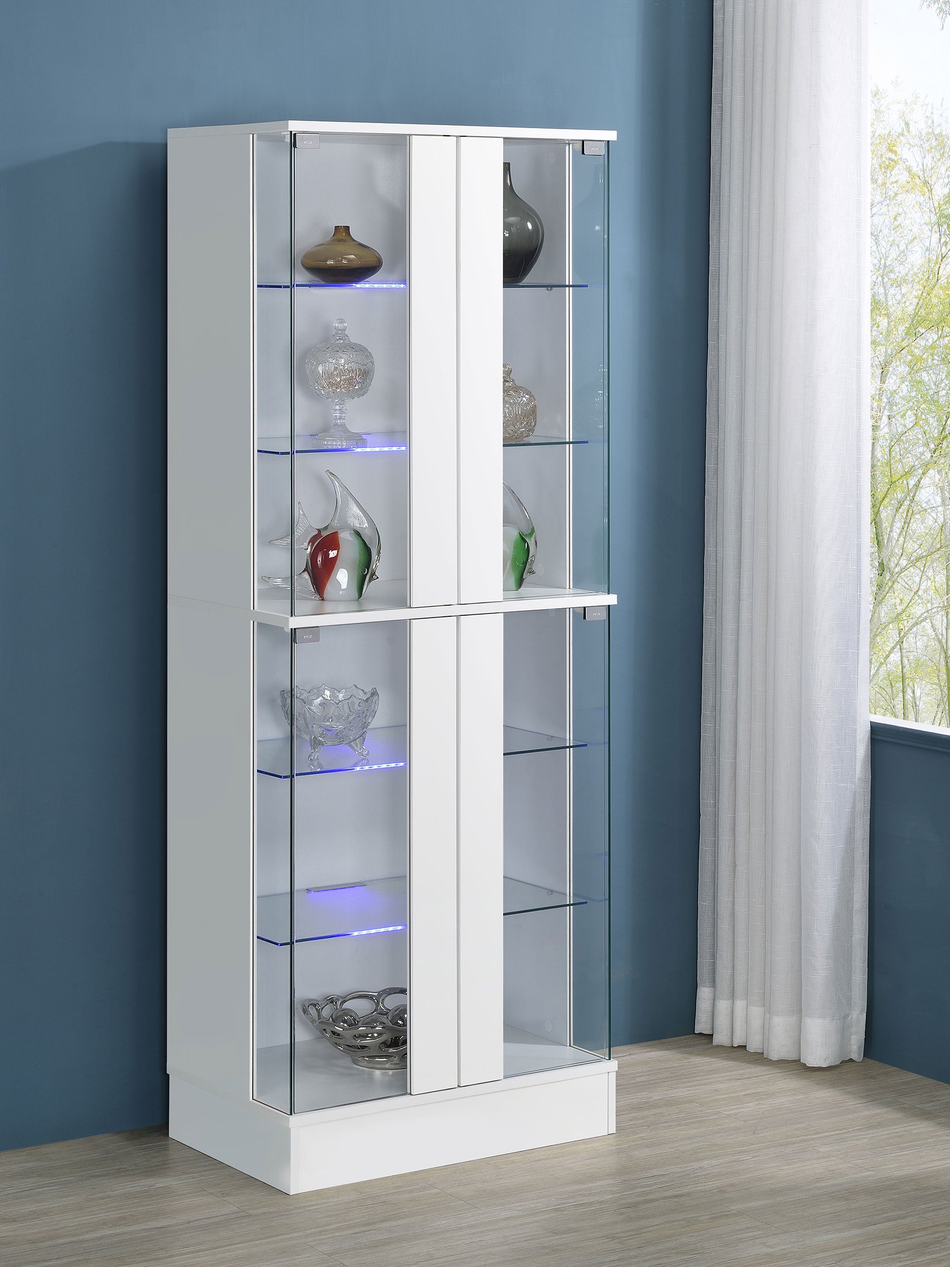 Cabra Curio Cabinet with LED Lighting