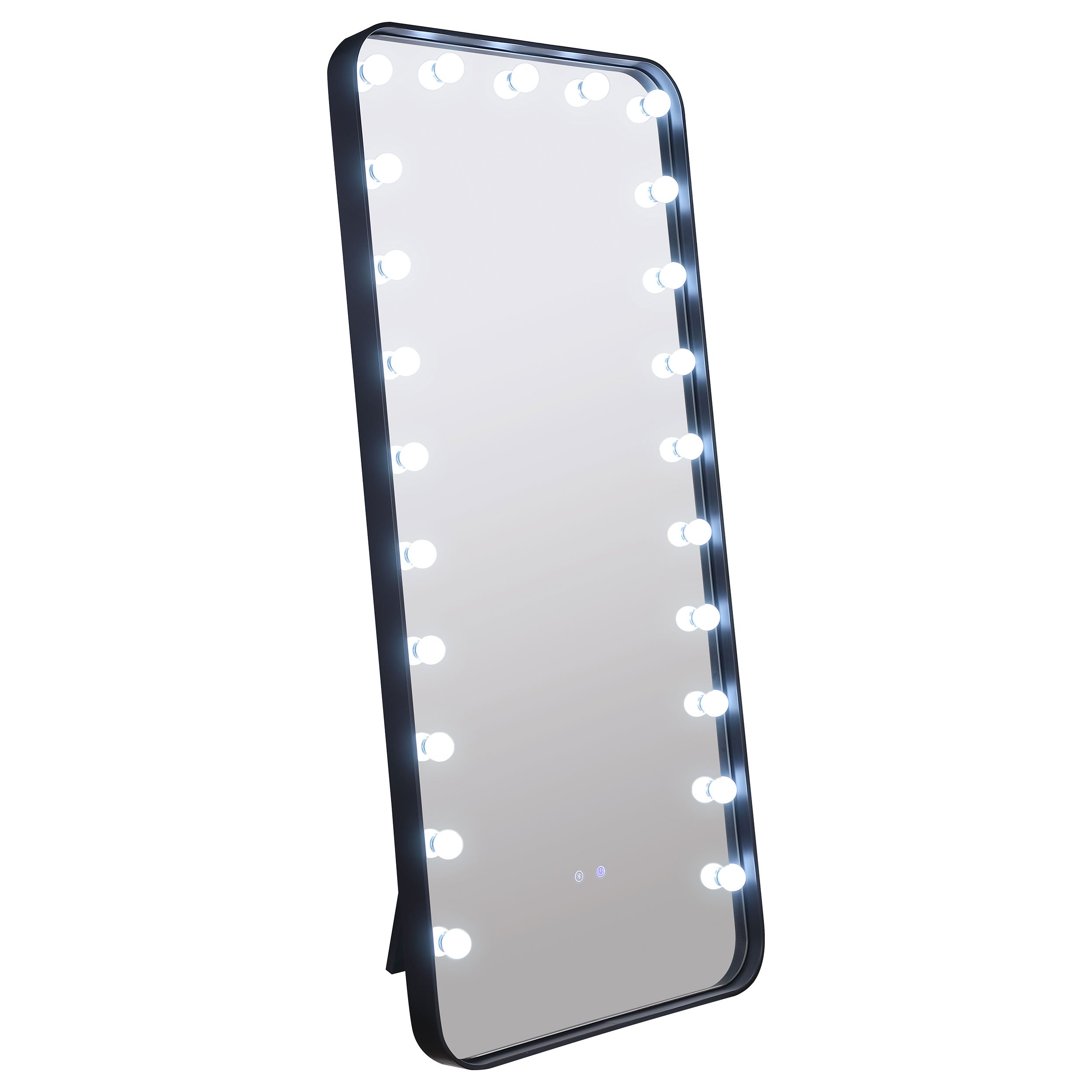 Canton Standing Mirror with LED Lighting and Bluetooth Speaker