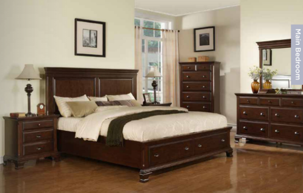 Canton Cherry Bedroom Set