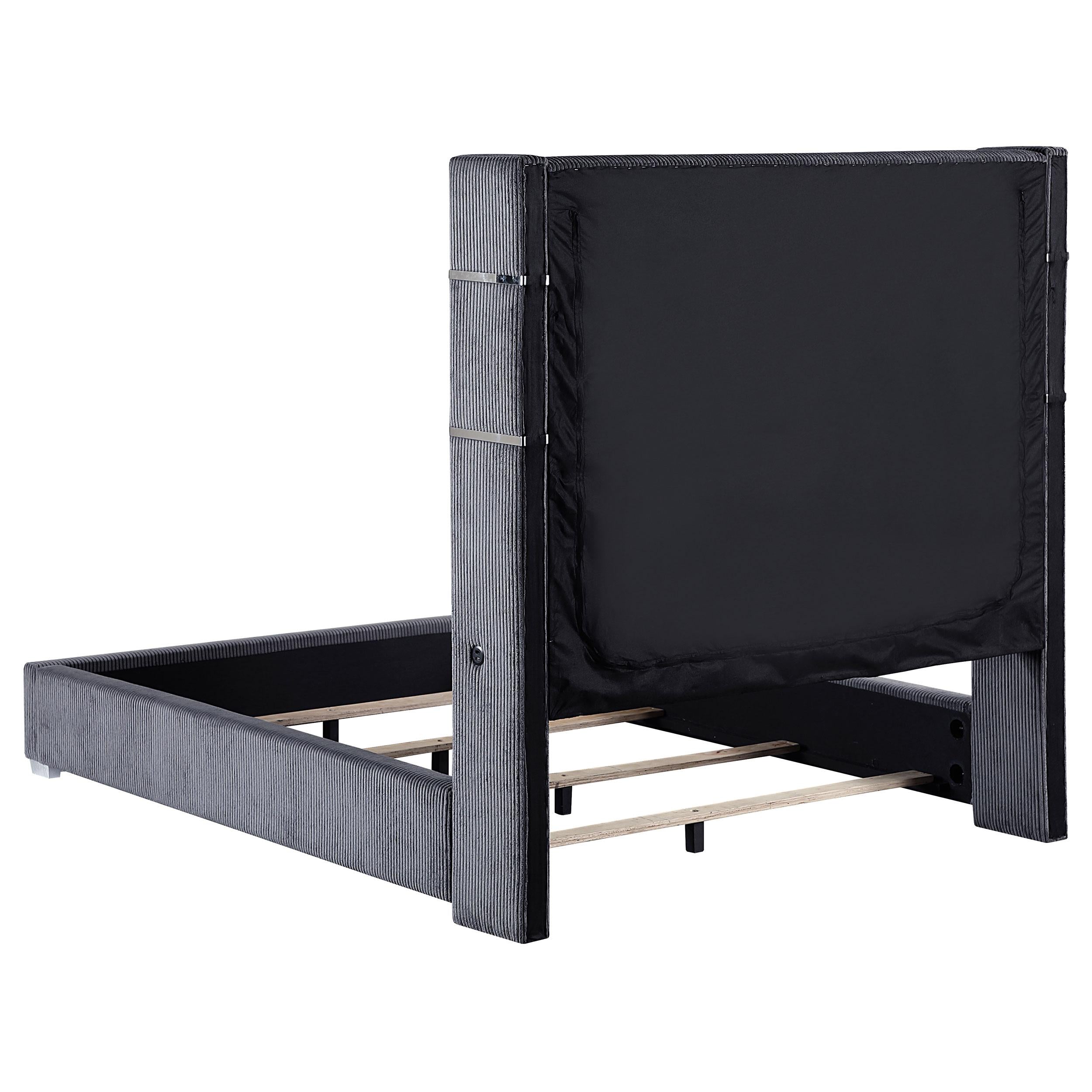 Tisdall Wingback Bed with Flame Visualizer