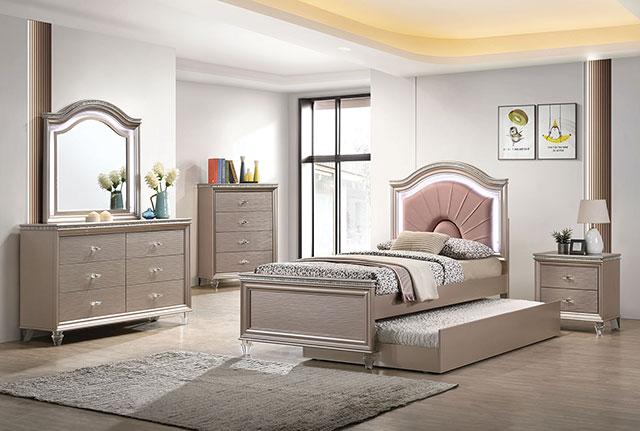 ALLIE Dresser Beige & Rose Gold
