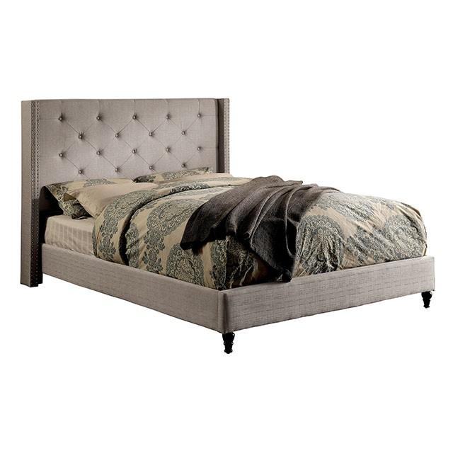 Anabelle E.King Bed Purple & Natural