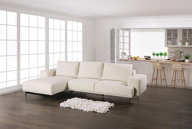 Baerum Sectional, Left & Right Chaise Beige & Gray