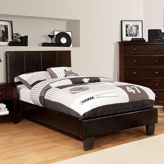 Winn Park Cal.King, E.King, Twin, & Full Bed Chrome, Gray, Brown, & Chrome