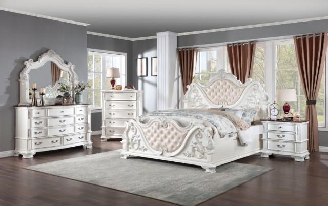 Esparanza Bed Cherry & White