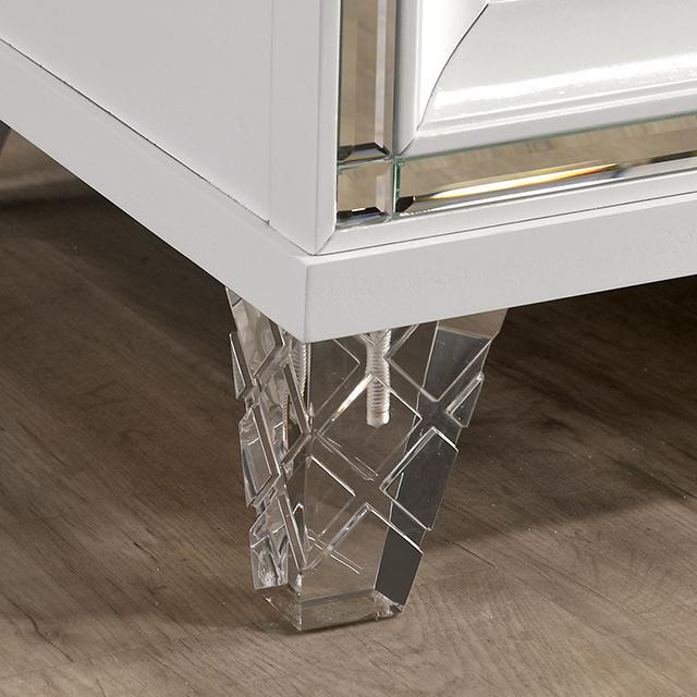 Emmeline Bed Silver & White