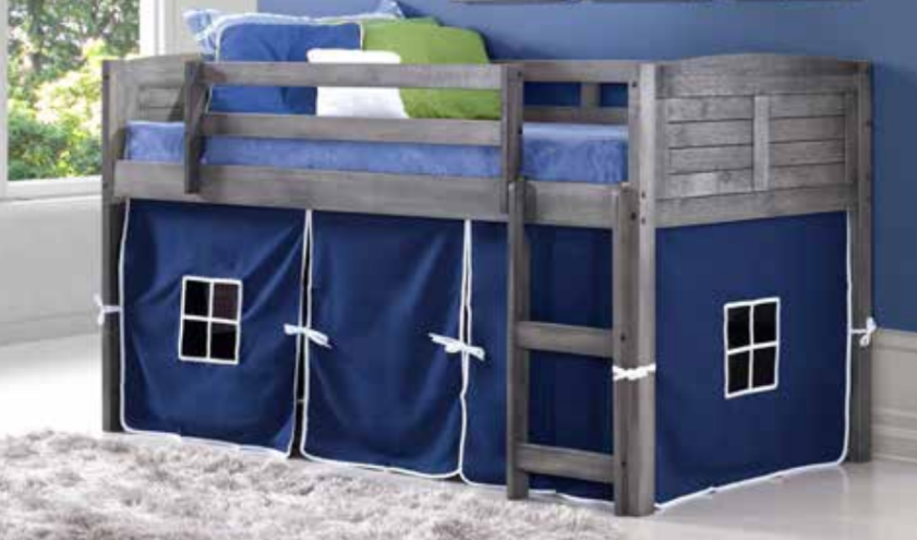 Louver Modular Low Loft Bed