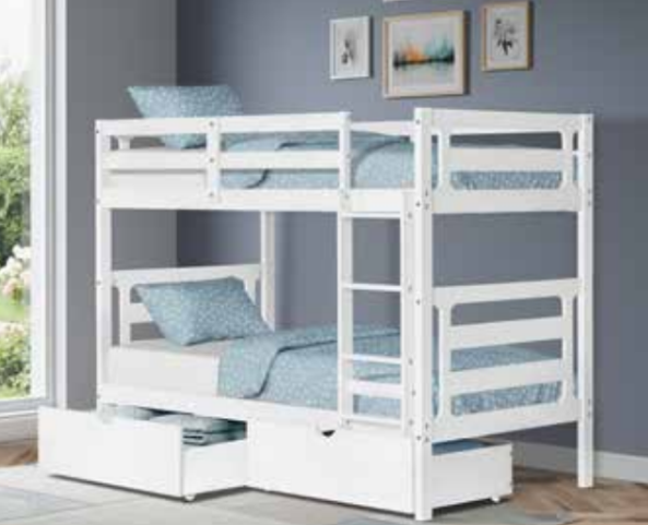 White Bunk Bed
