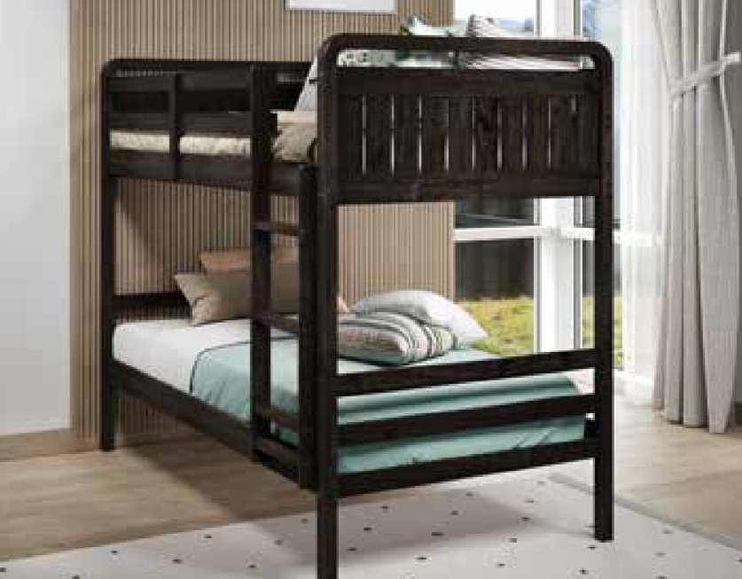 Twin/Twin Urban Walnut Bunk Bed