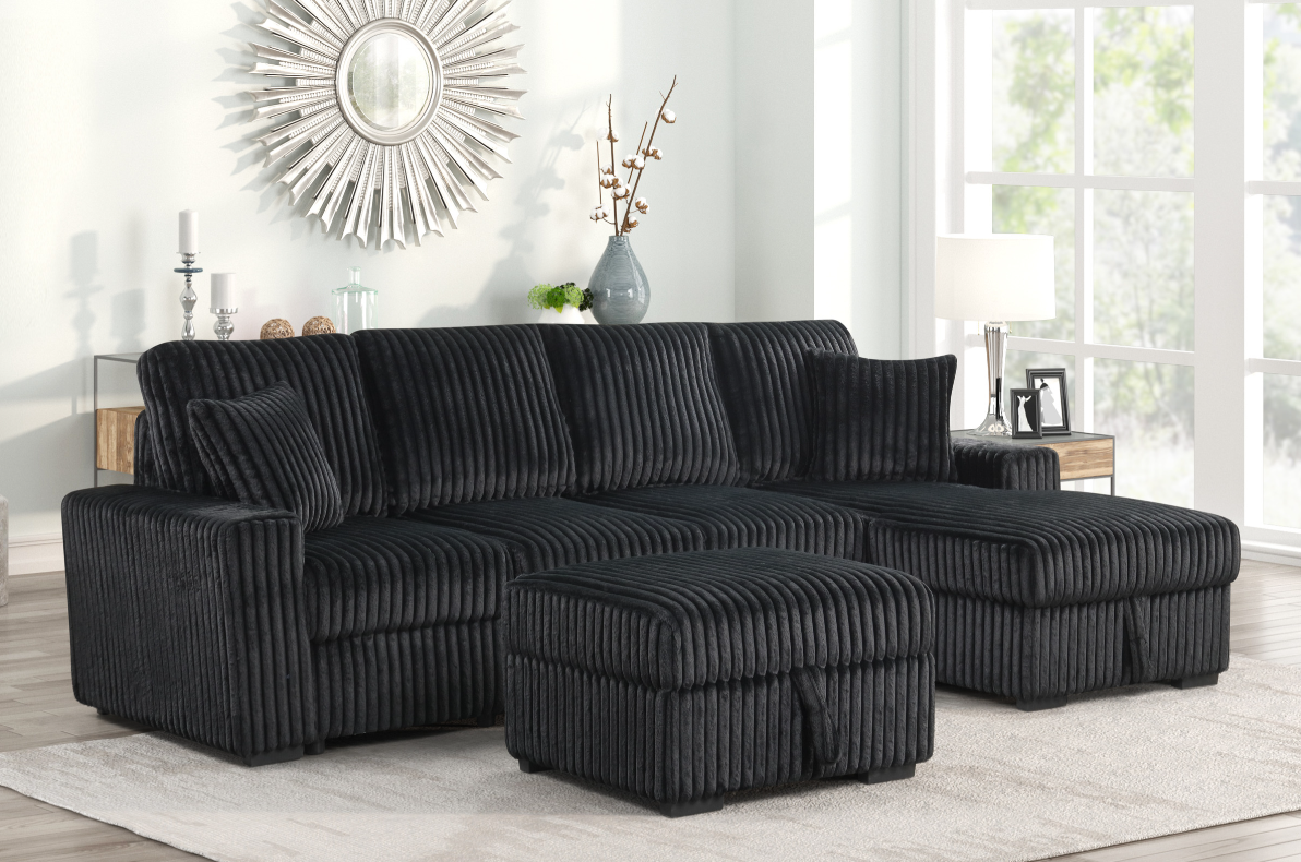 Cozy Sectional with Ottoman