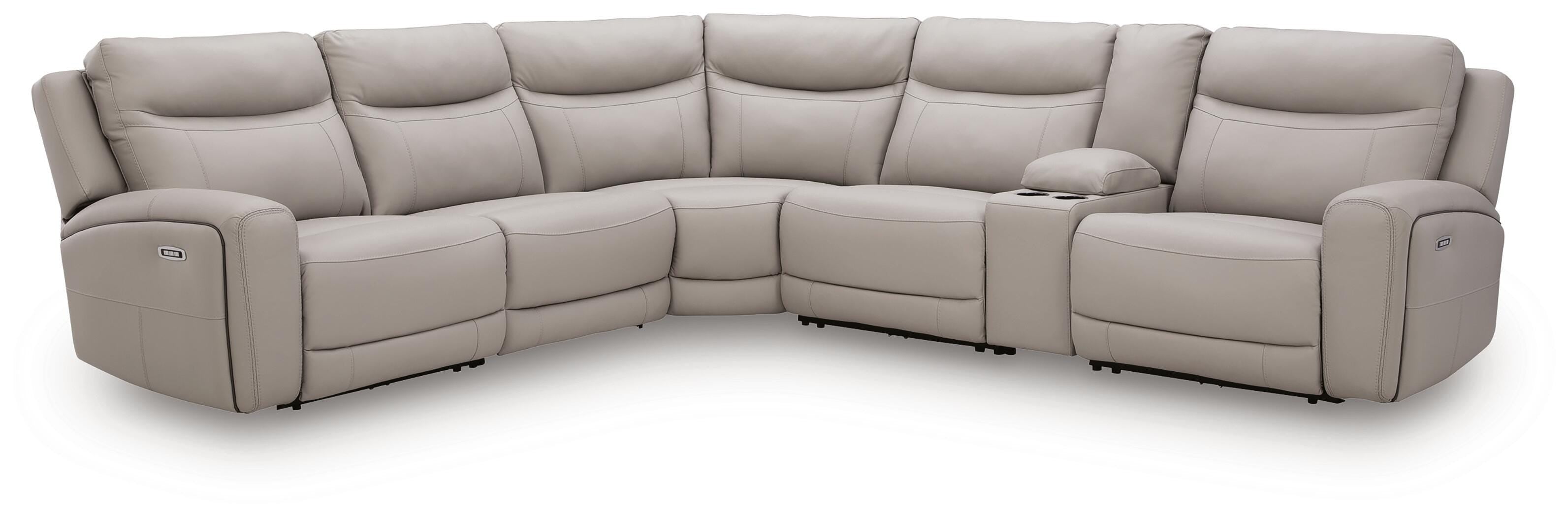 Gravier Power Reclining Sectional with Storage Console
