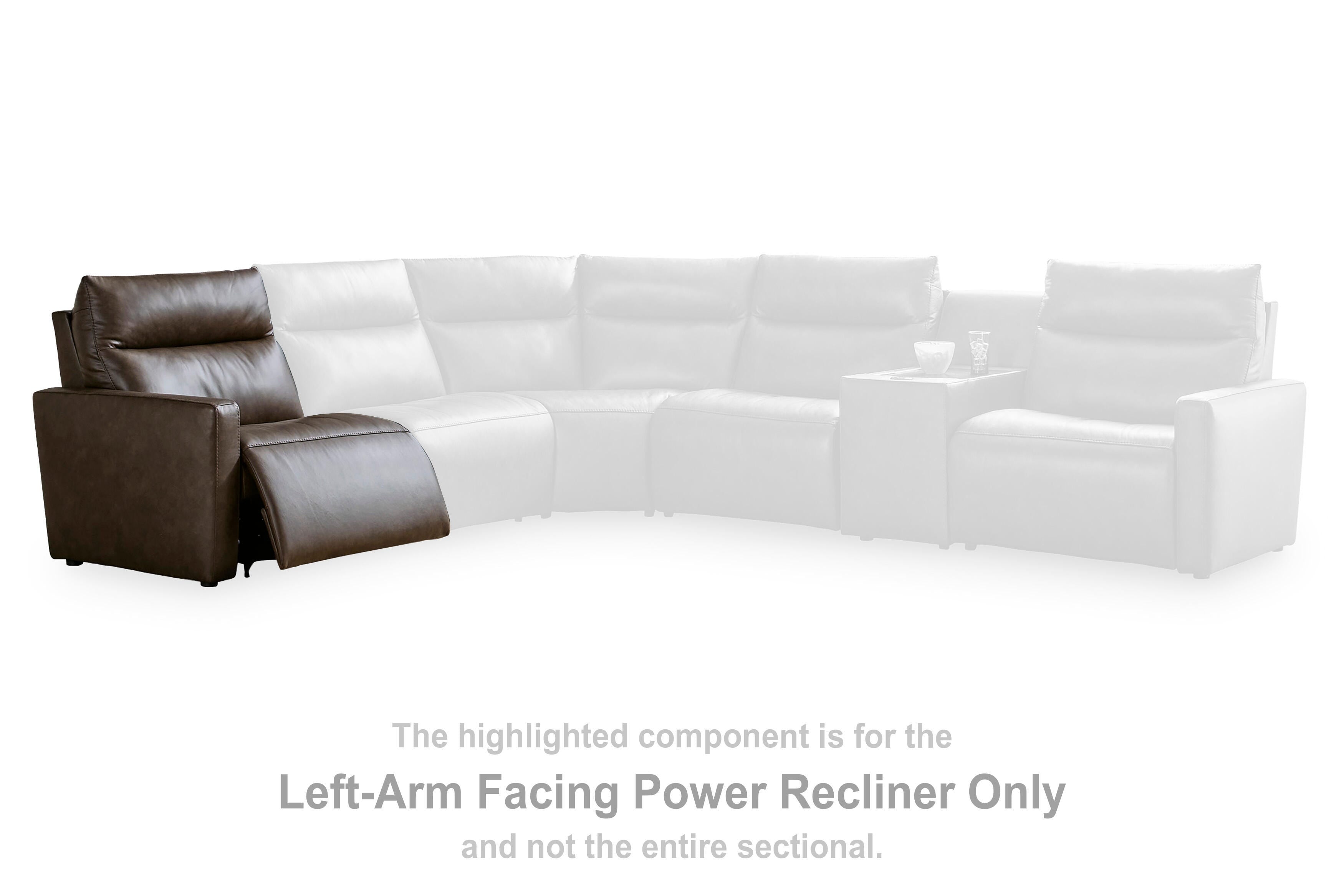 ModZ Power Reclining Sectional with Audio Console