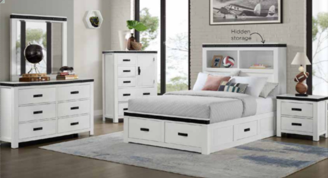 Wade White Youth Bedroom Set