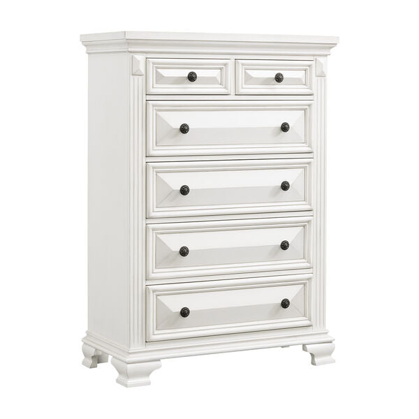 Calloway Antique White Bedroom Set