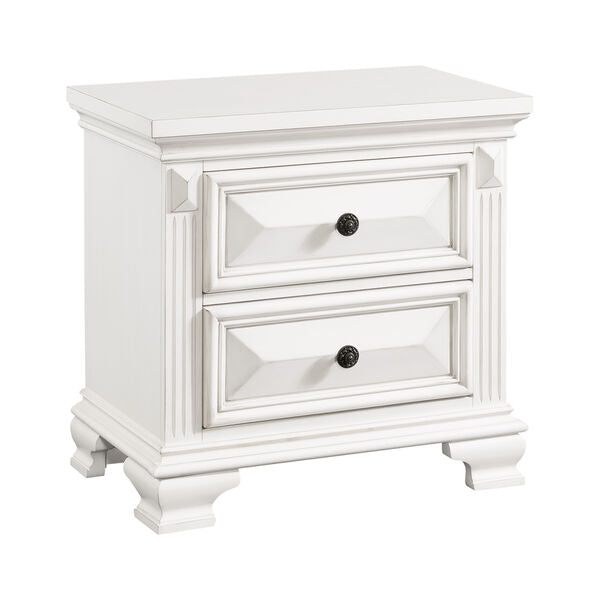 Calloway Antique White Bedroom Set