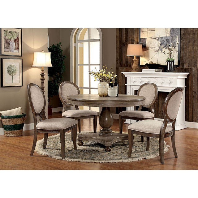 Kathryn 5 Pc Dining Table Set Rustic