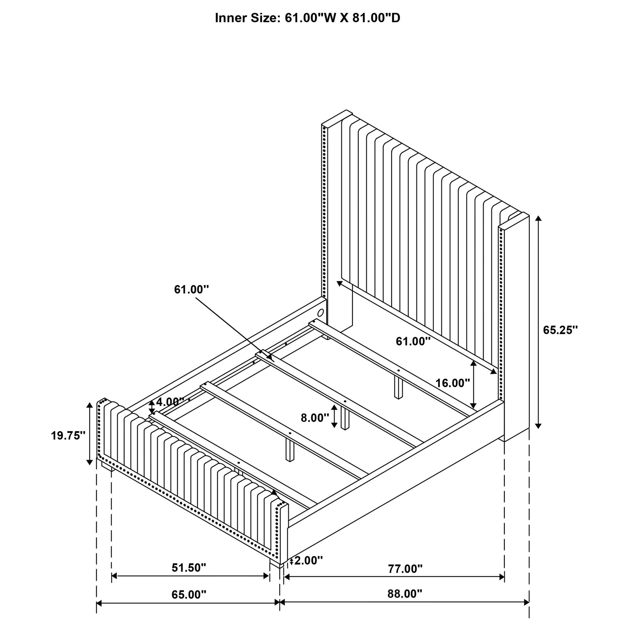 Natasha Wingback Bed